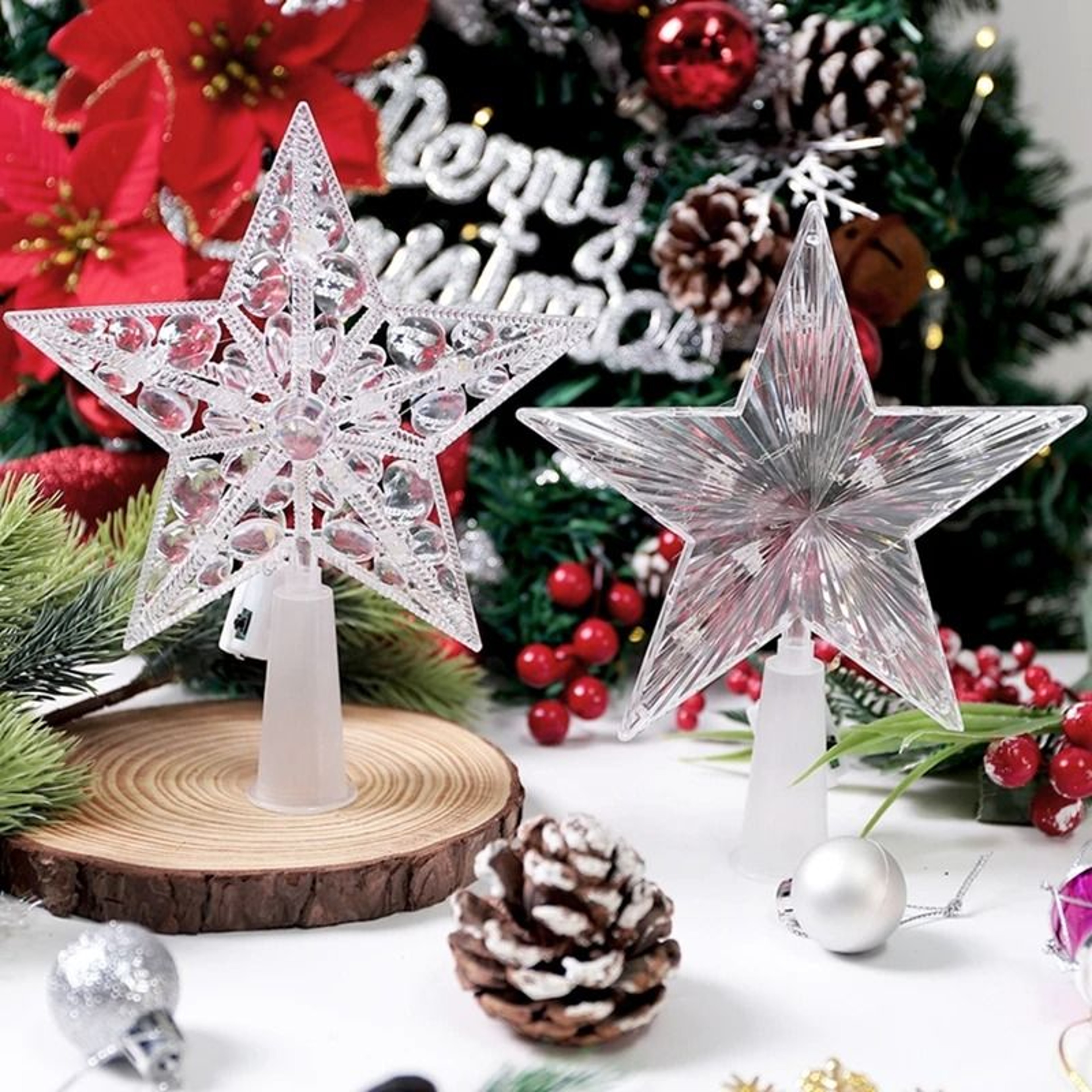15cm Glowing Star Christmas Tree Ornament 3