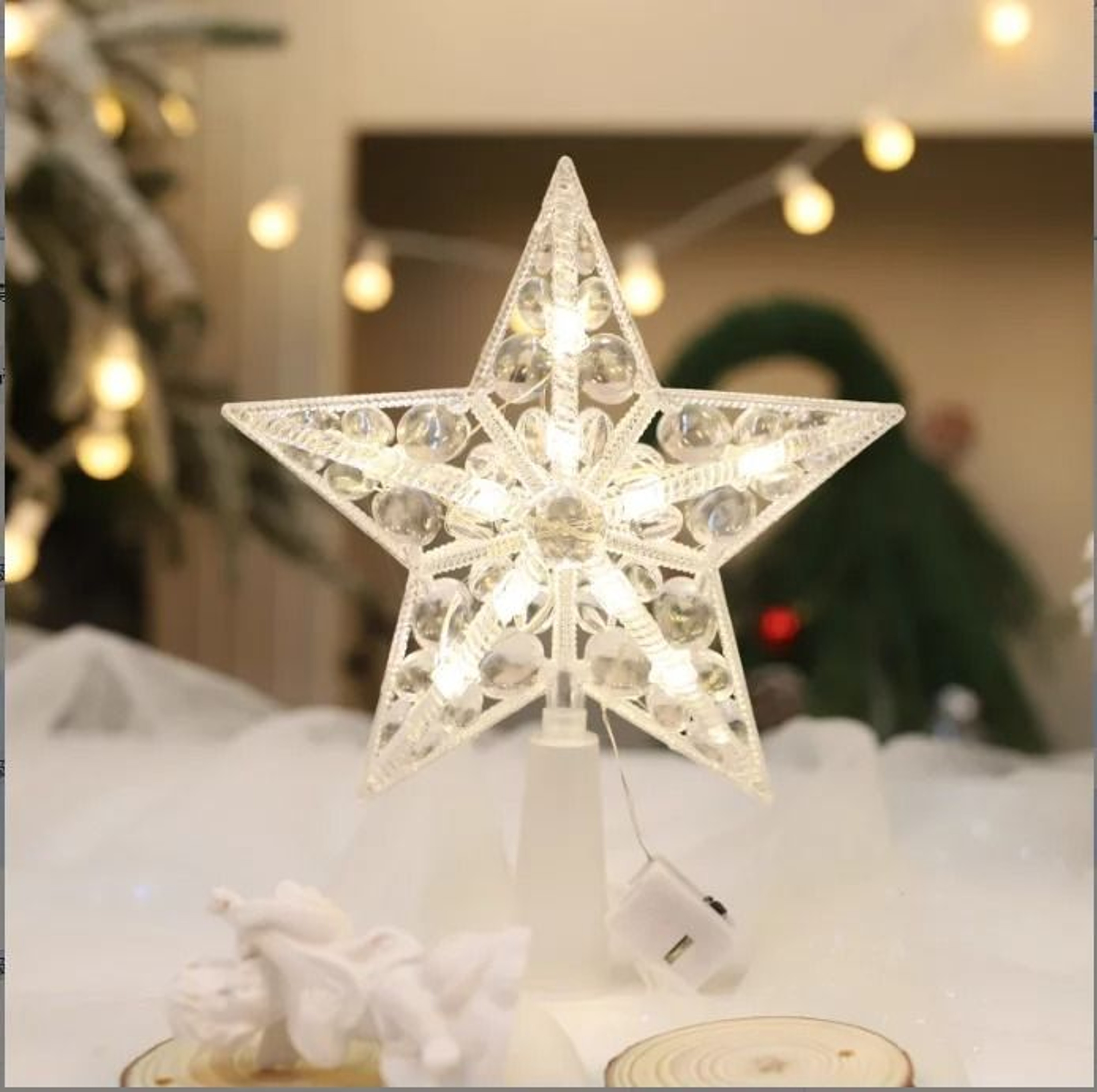 15cm Glowing Star Christmas Tree Ornament 7