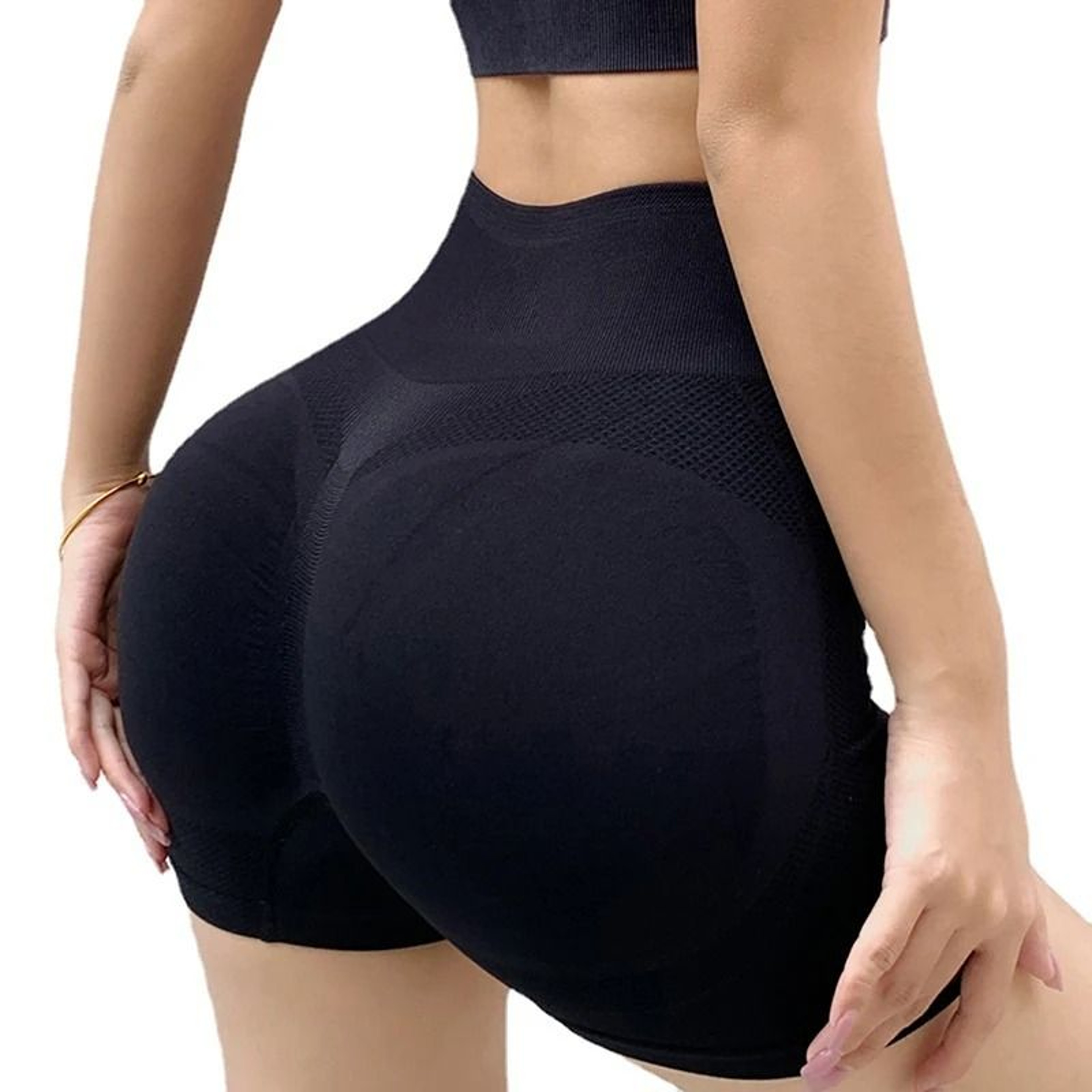 Womens High Waist Push Up Fitness Shorts For Gym Yoga And Running 2