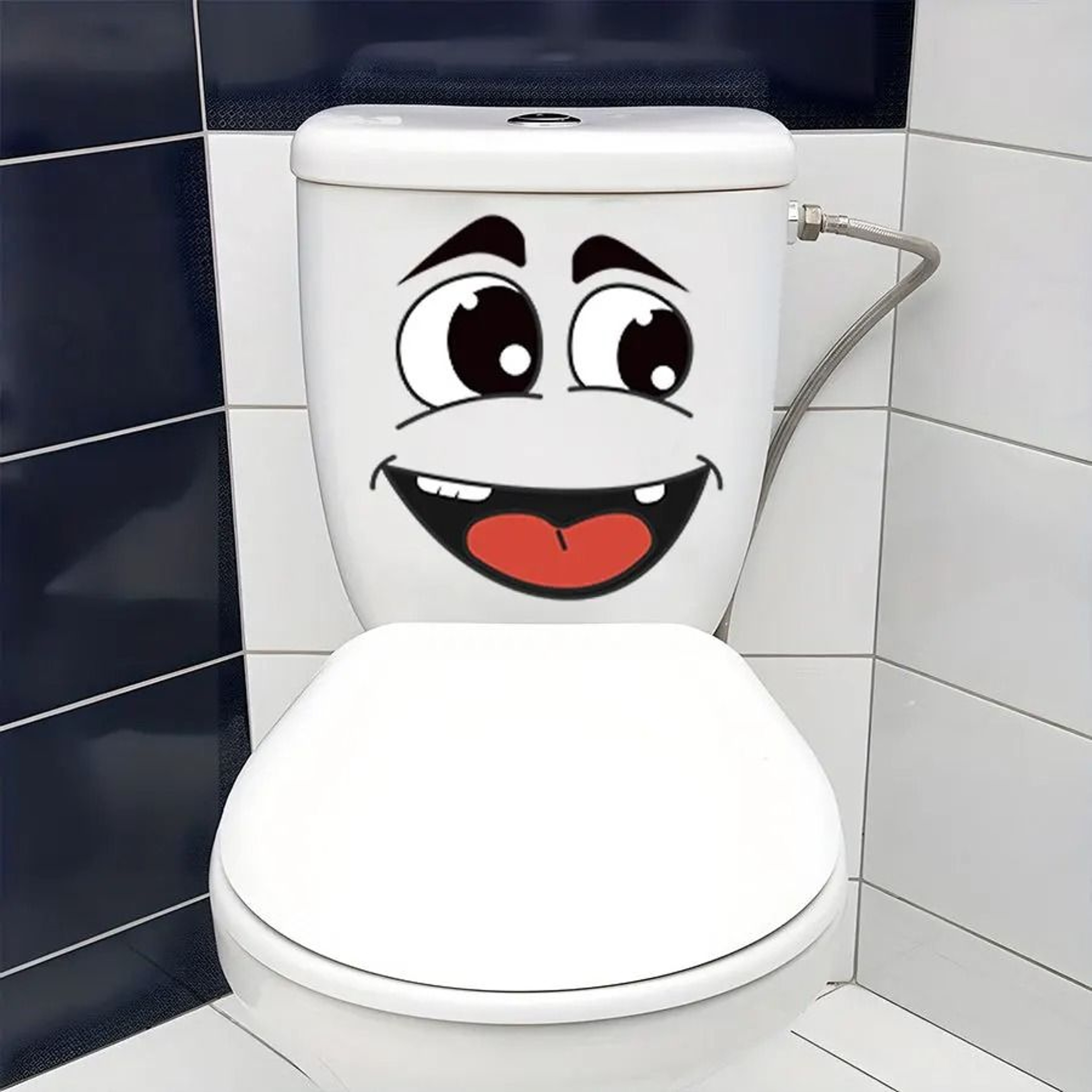 Cartoon Face Sticker Set For Fun Home And Bathroom Decoration 4