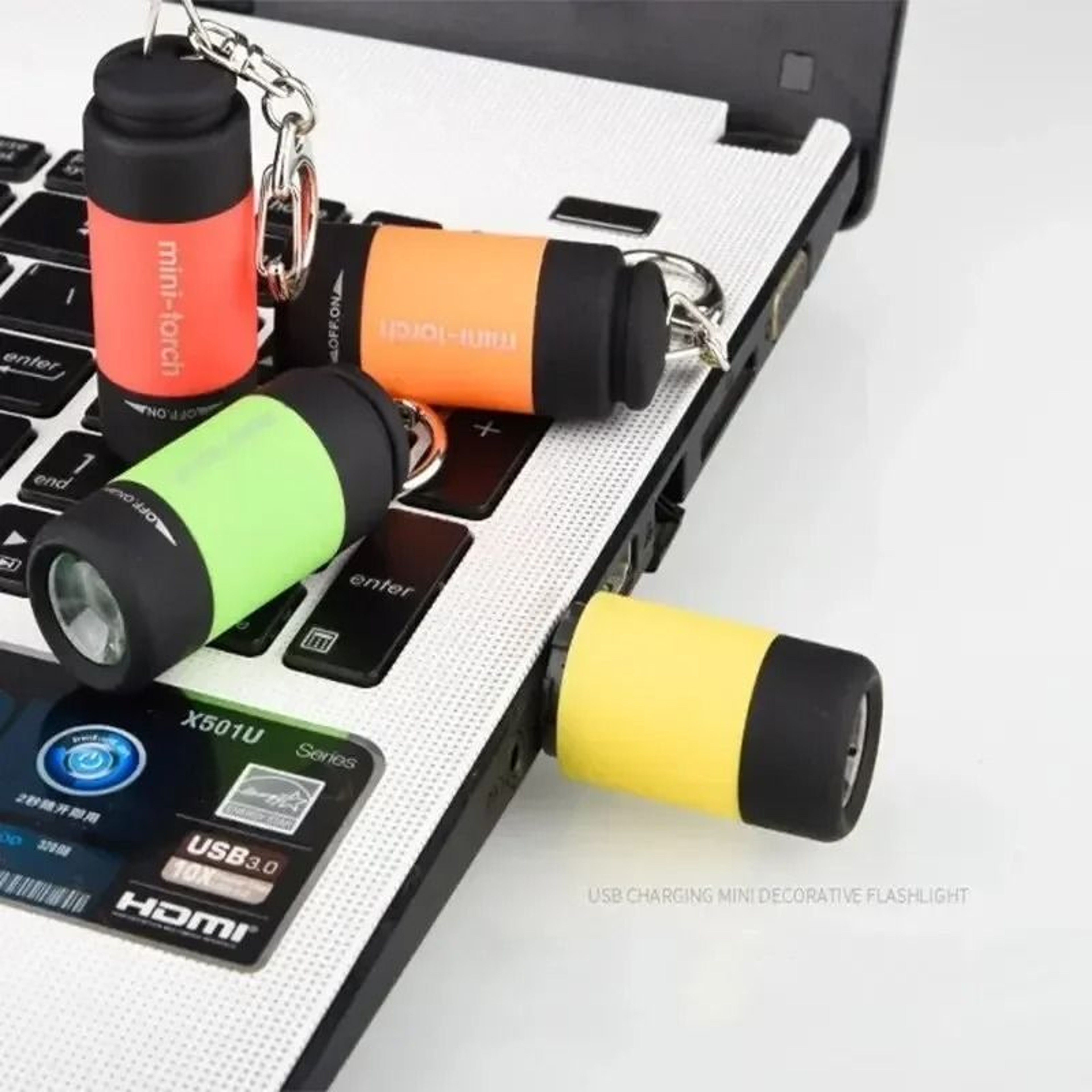 Mini USB Rechargeable Keychain LED Flashlight For Outdoor And Everyday Use 3