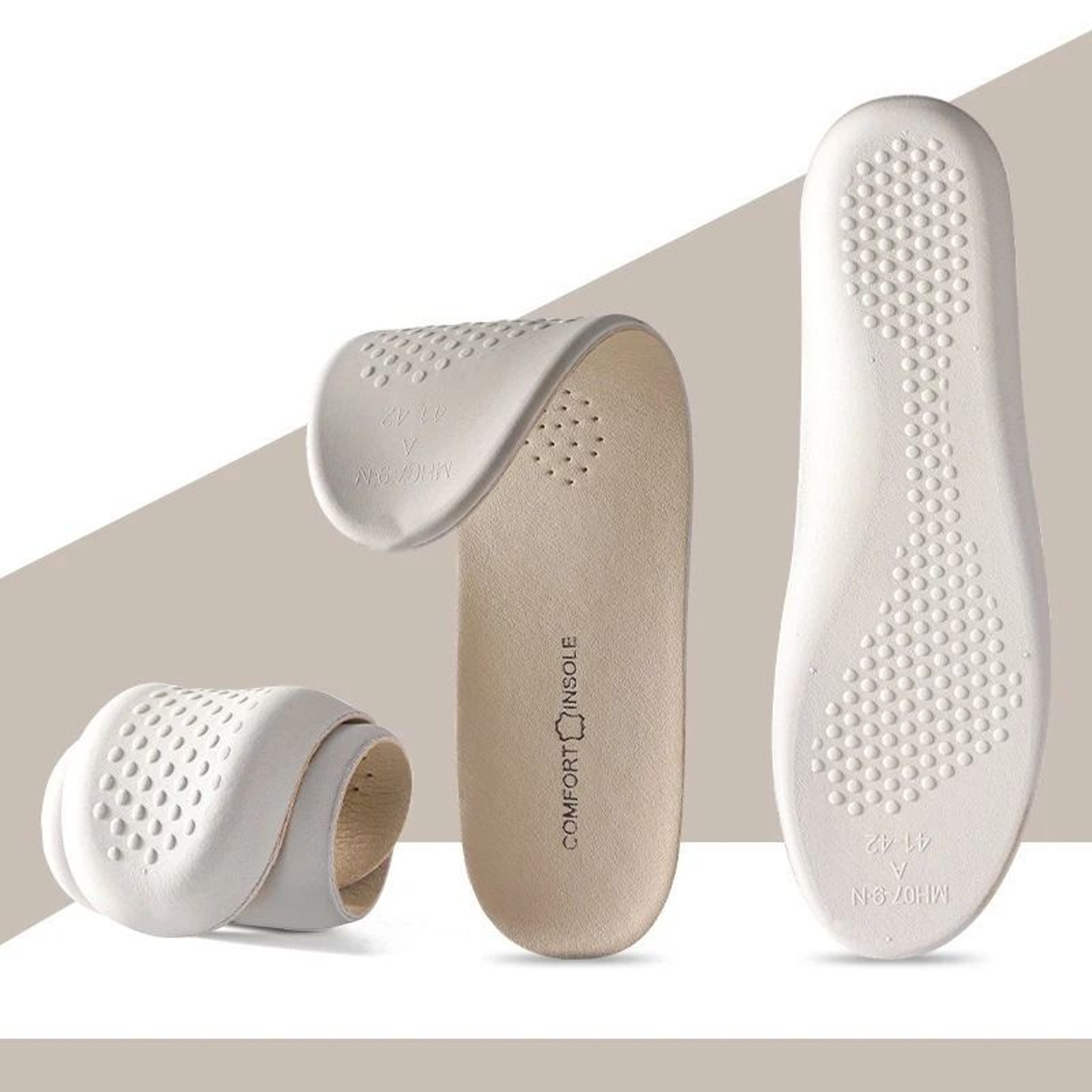 Soft Cowhide Latex Insoles For Comfort Shock Absorption And Odor Control 7
