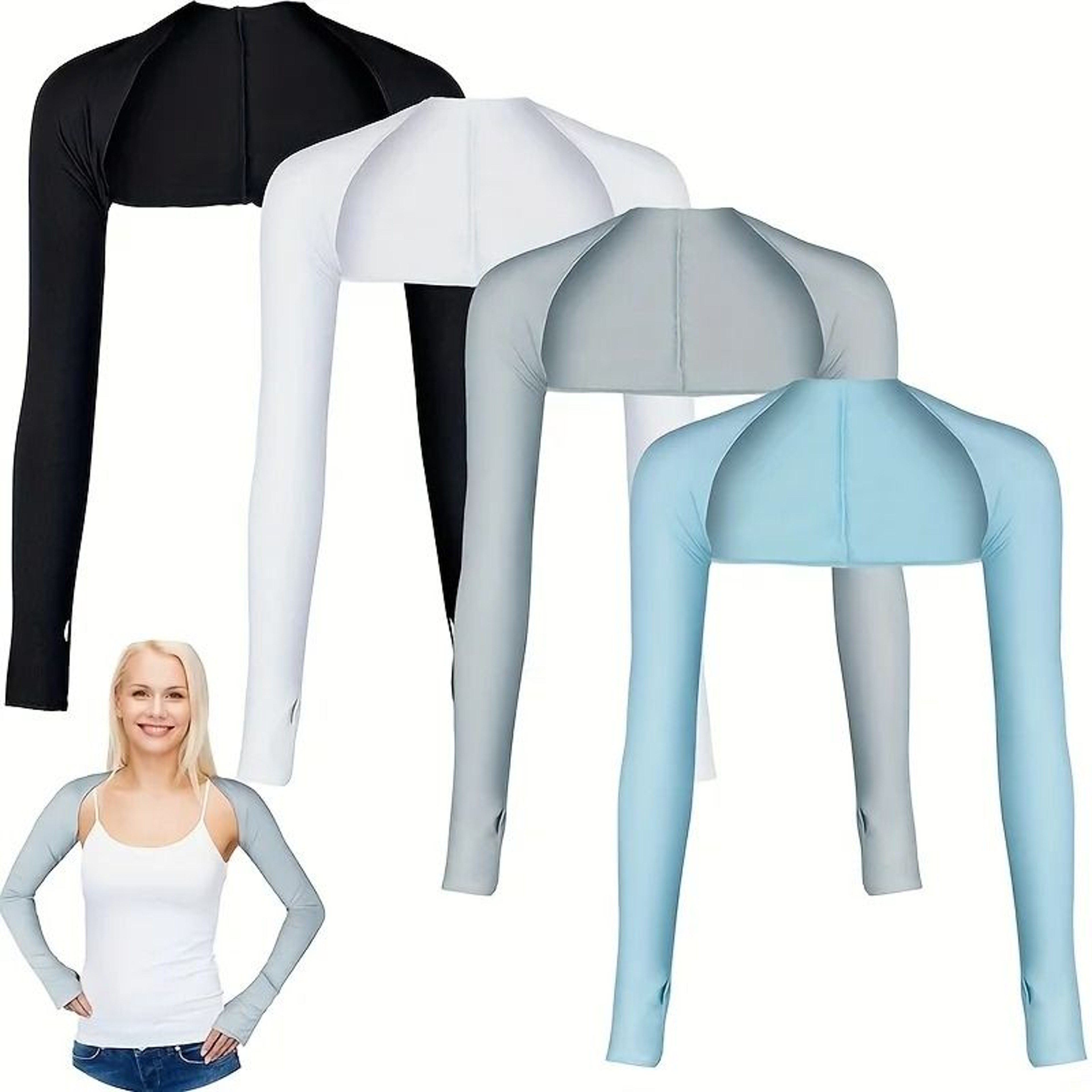 Women Sports Sun Protection Shawl Lightweight Shoulder Sleeve For Outdoor Golf Running And Cycling 0