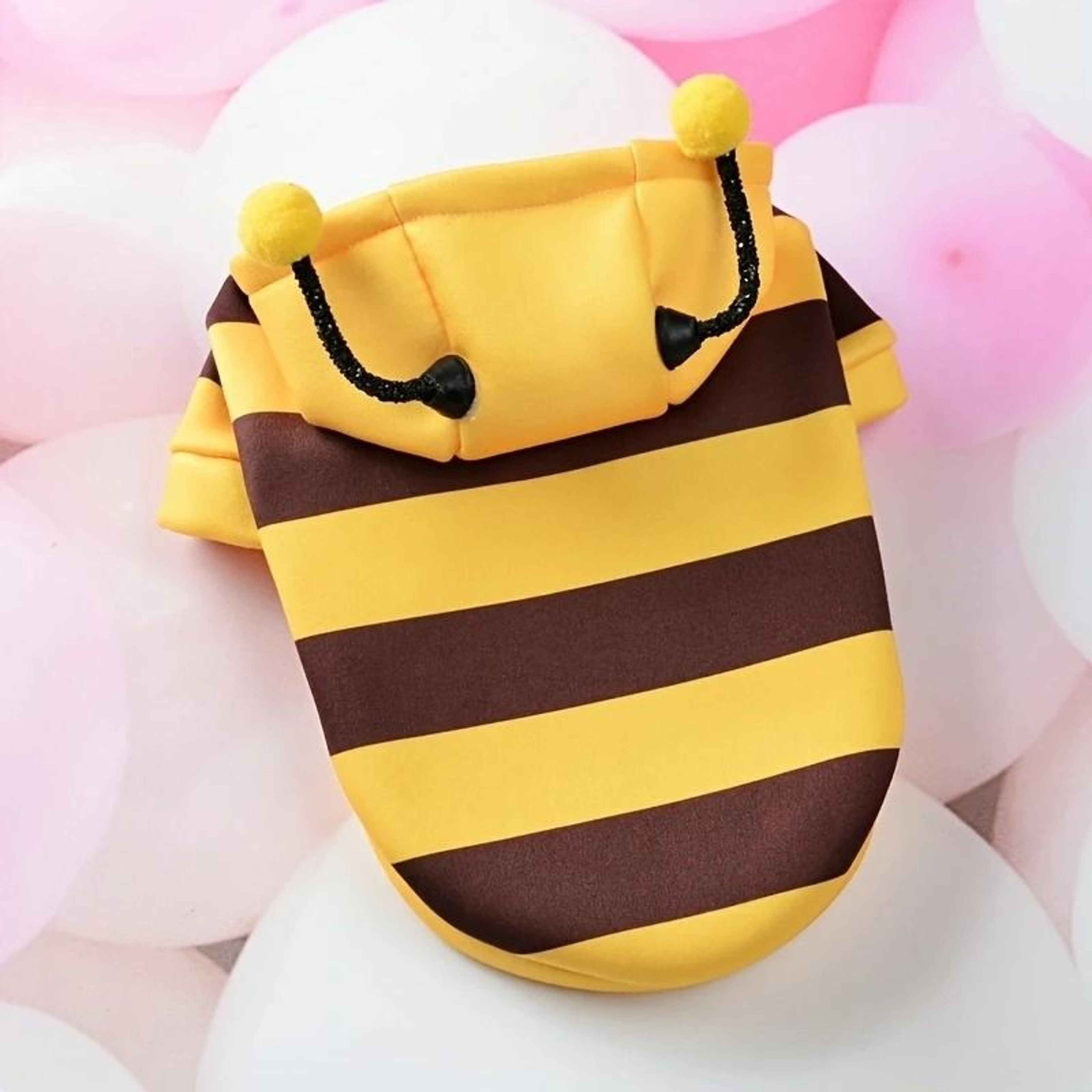 Bee Costume Hoodie For Pets Cozy Winter Outfit For Small Dogs And Cats 7