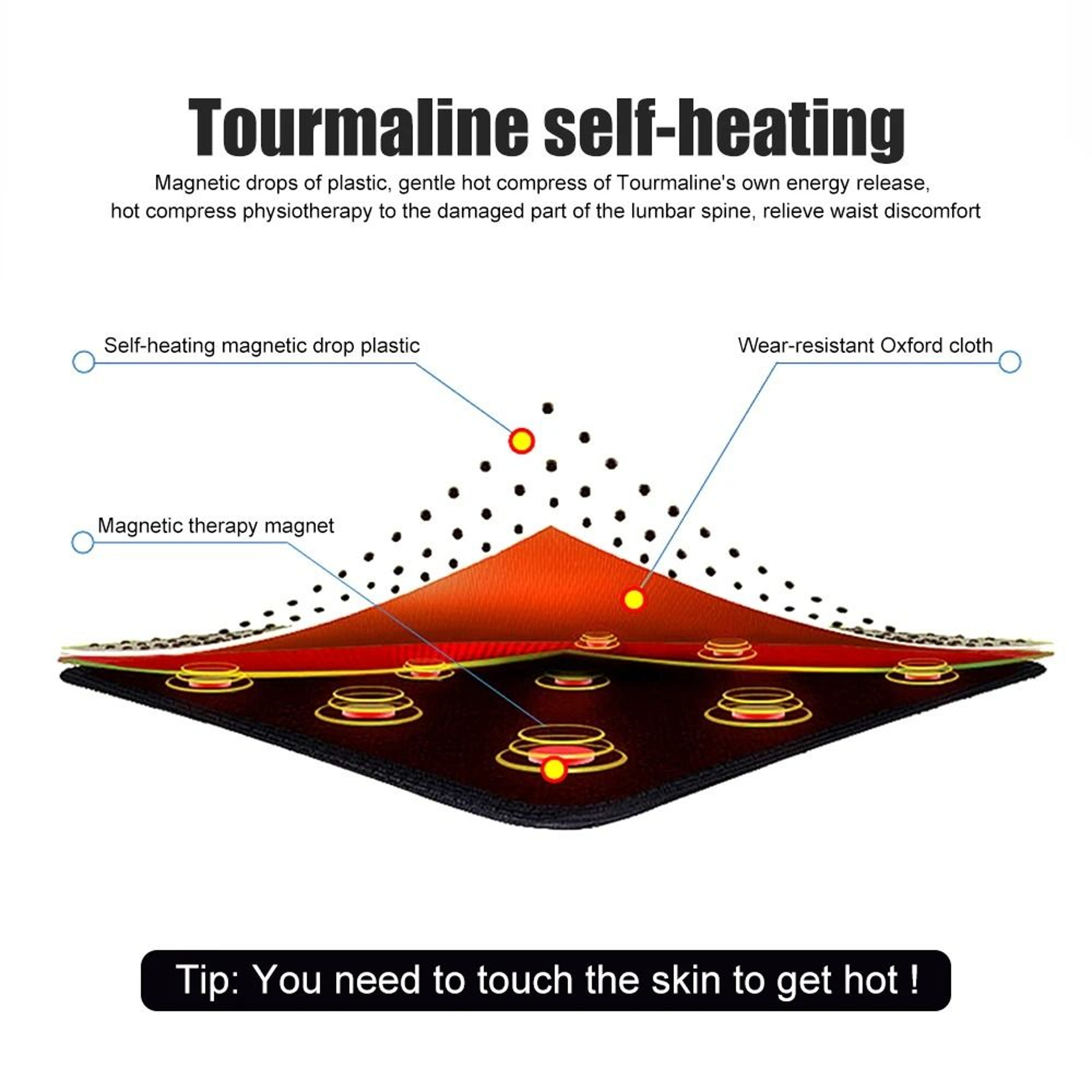 Adjustable Self Heating Magnetic Back Support Belt 1