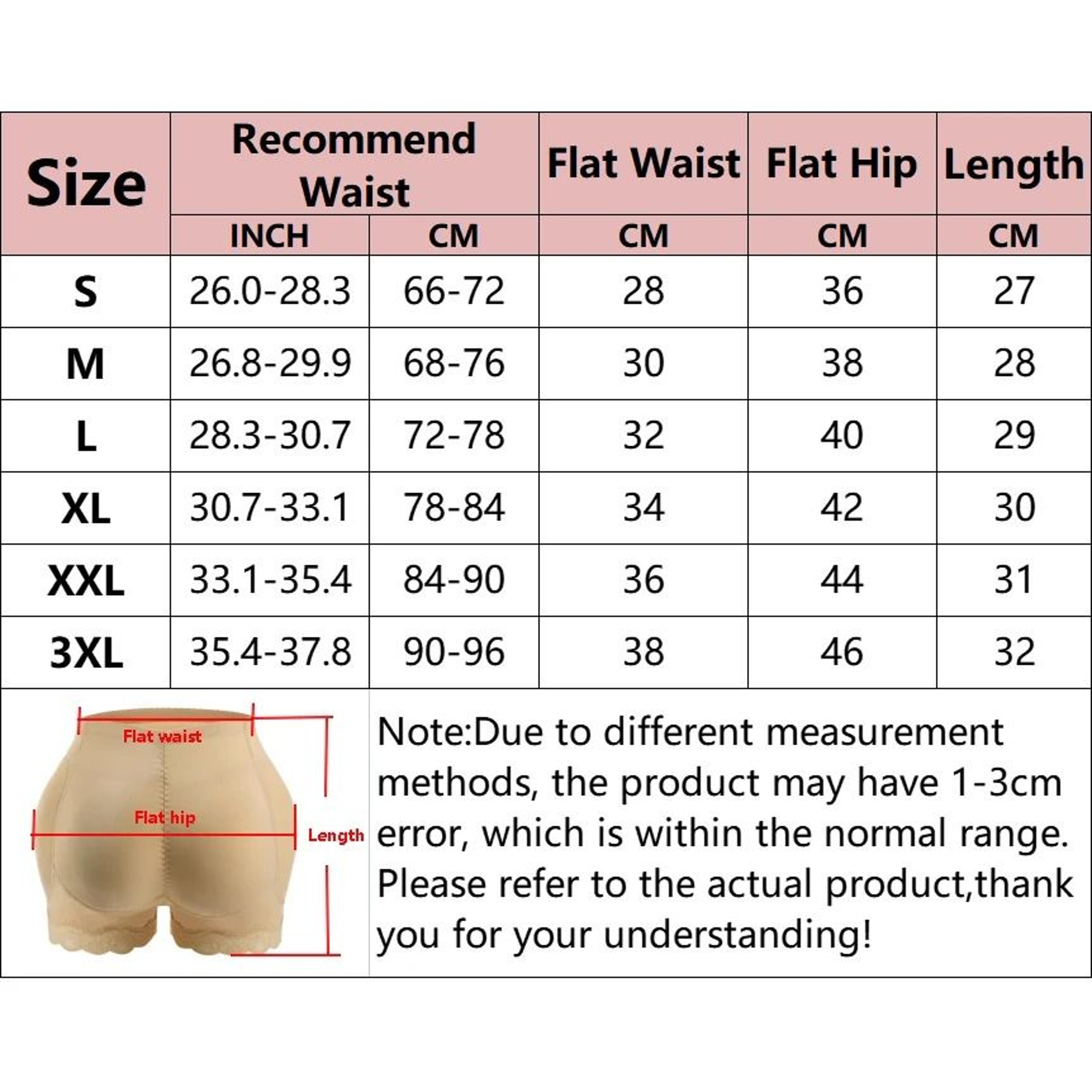 Padded Butt Lifter Body Shaper For Women Seamless Push Up Underwear 6