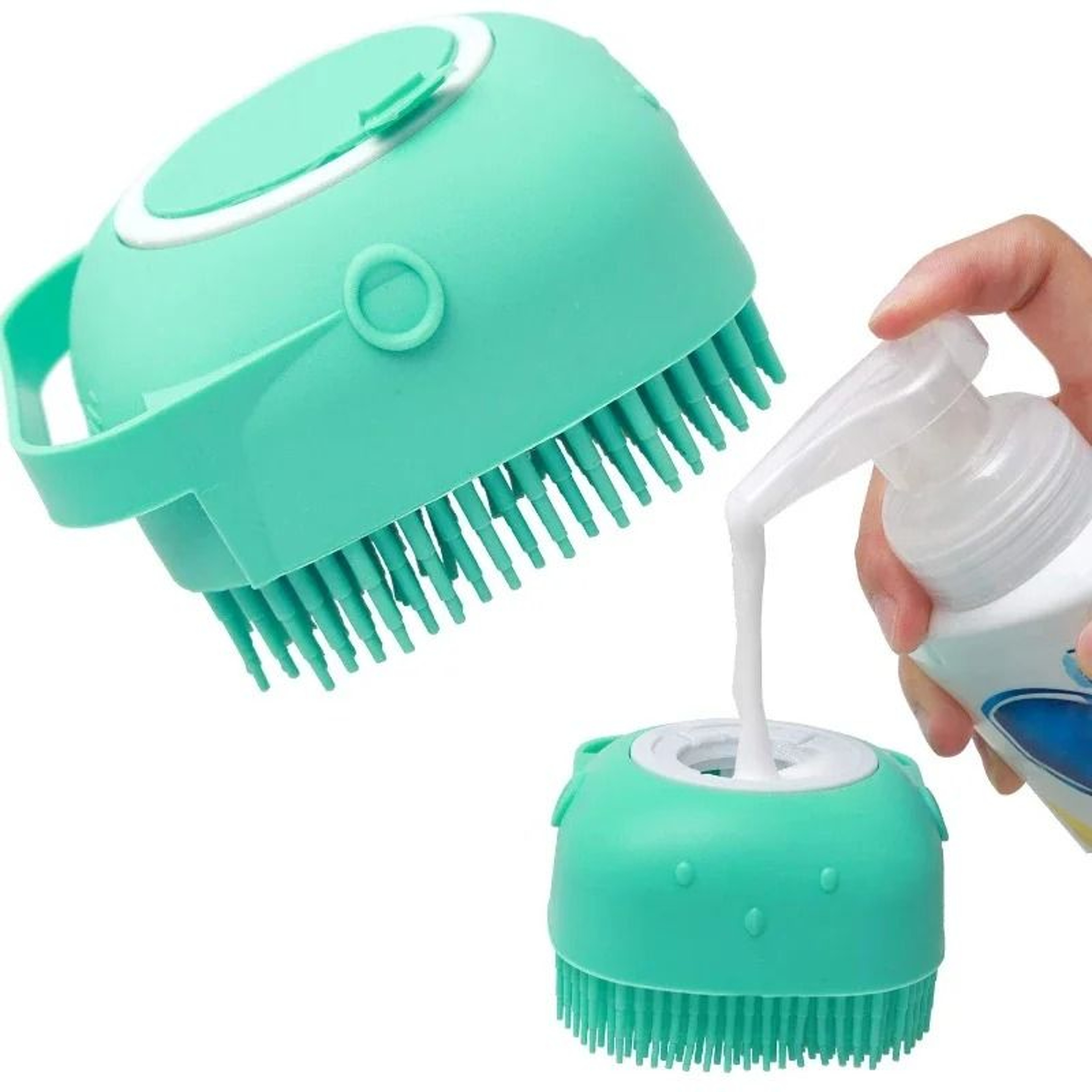 Pet Shampoo Brush For Dogs And Cats Silicone Grooming Comb 0