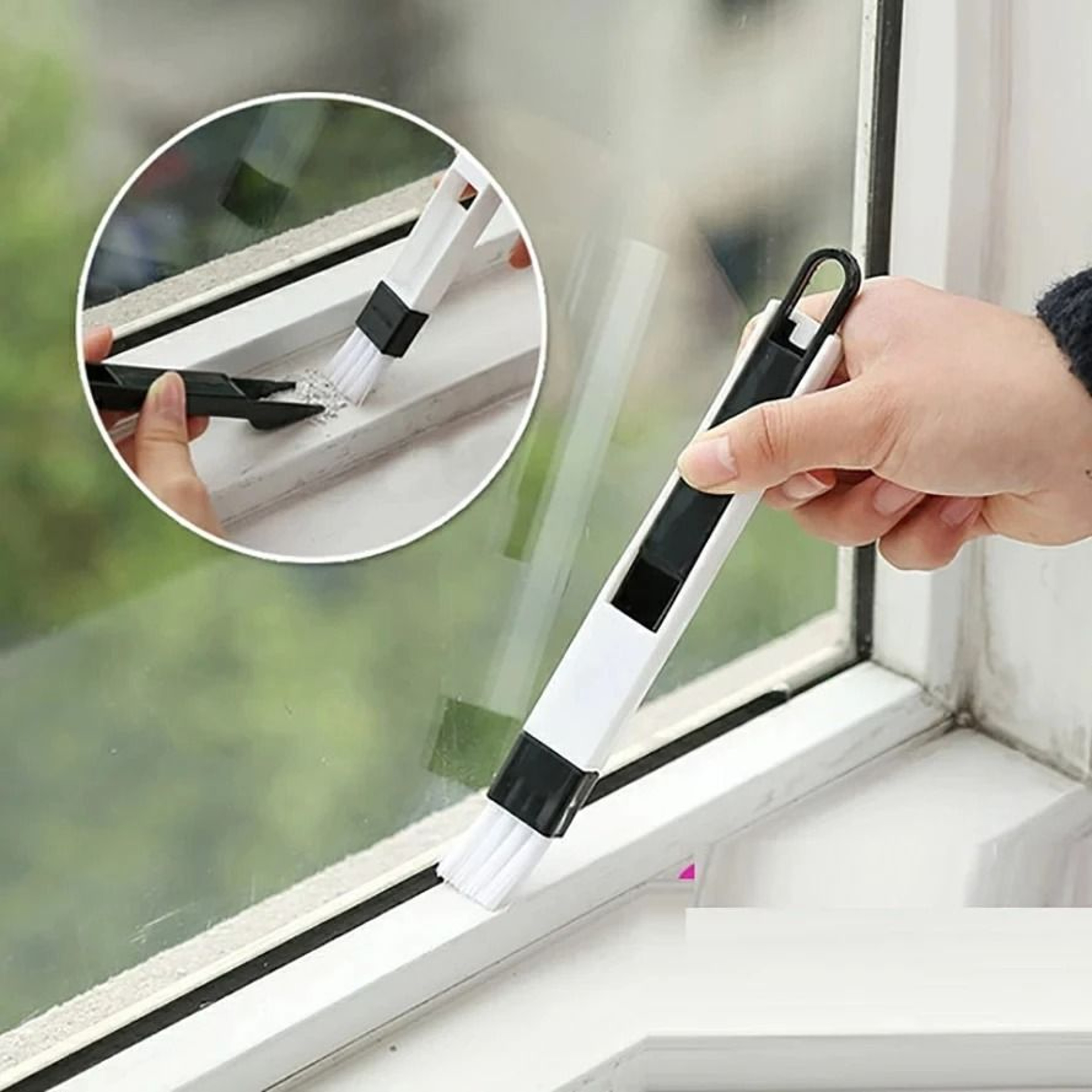 Window Track Cleaning Brush Tools Set For Sliding Door Tracks And Grooves 1