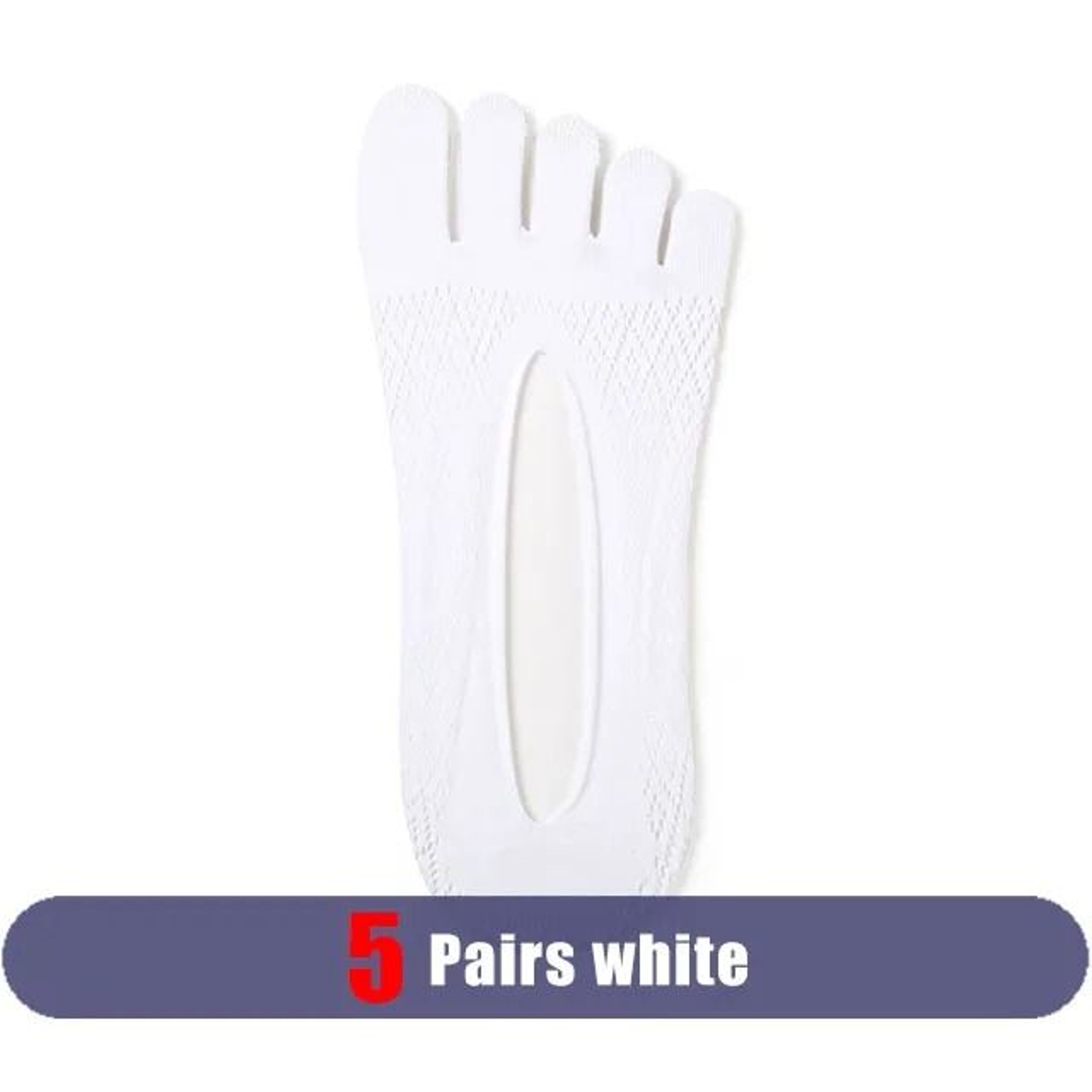 Summer Invisible No Show Five Finger Socks For Men 10