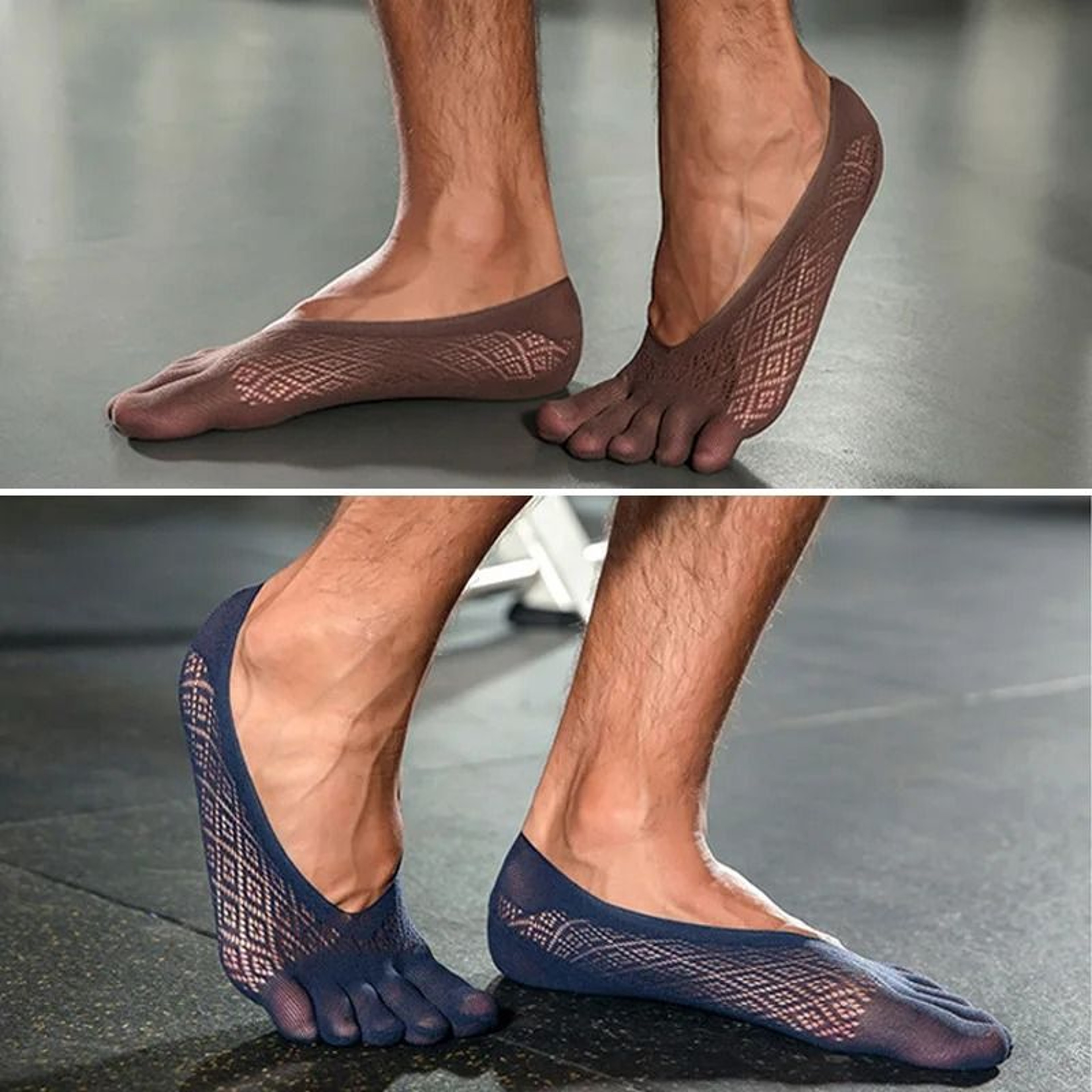 Summer Invisible No Show Five Finger Socks For Men 2