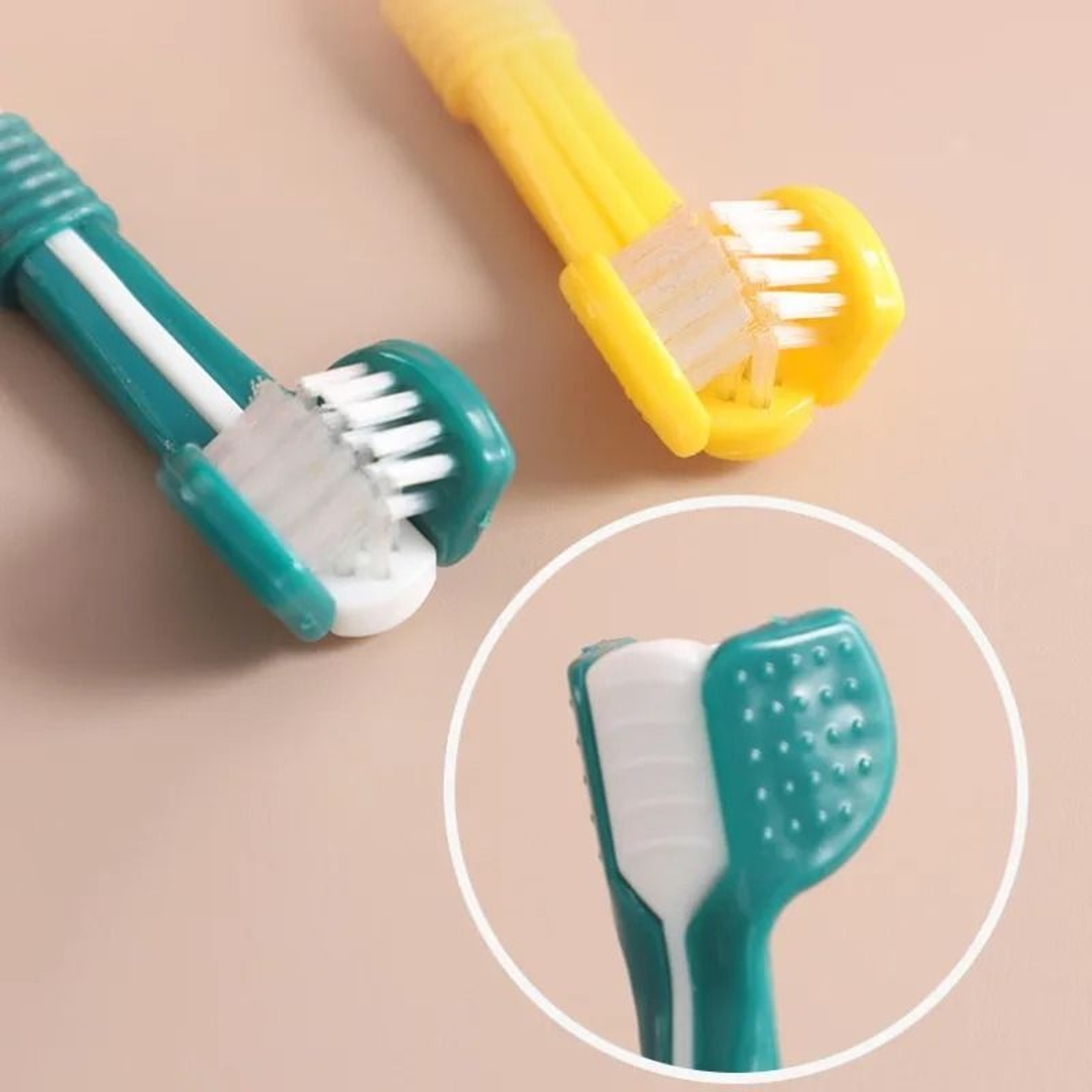 Three Sided Toothbrush For Dogs And Cats 3