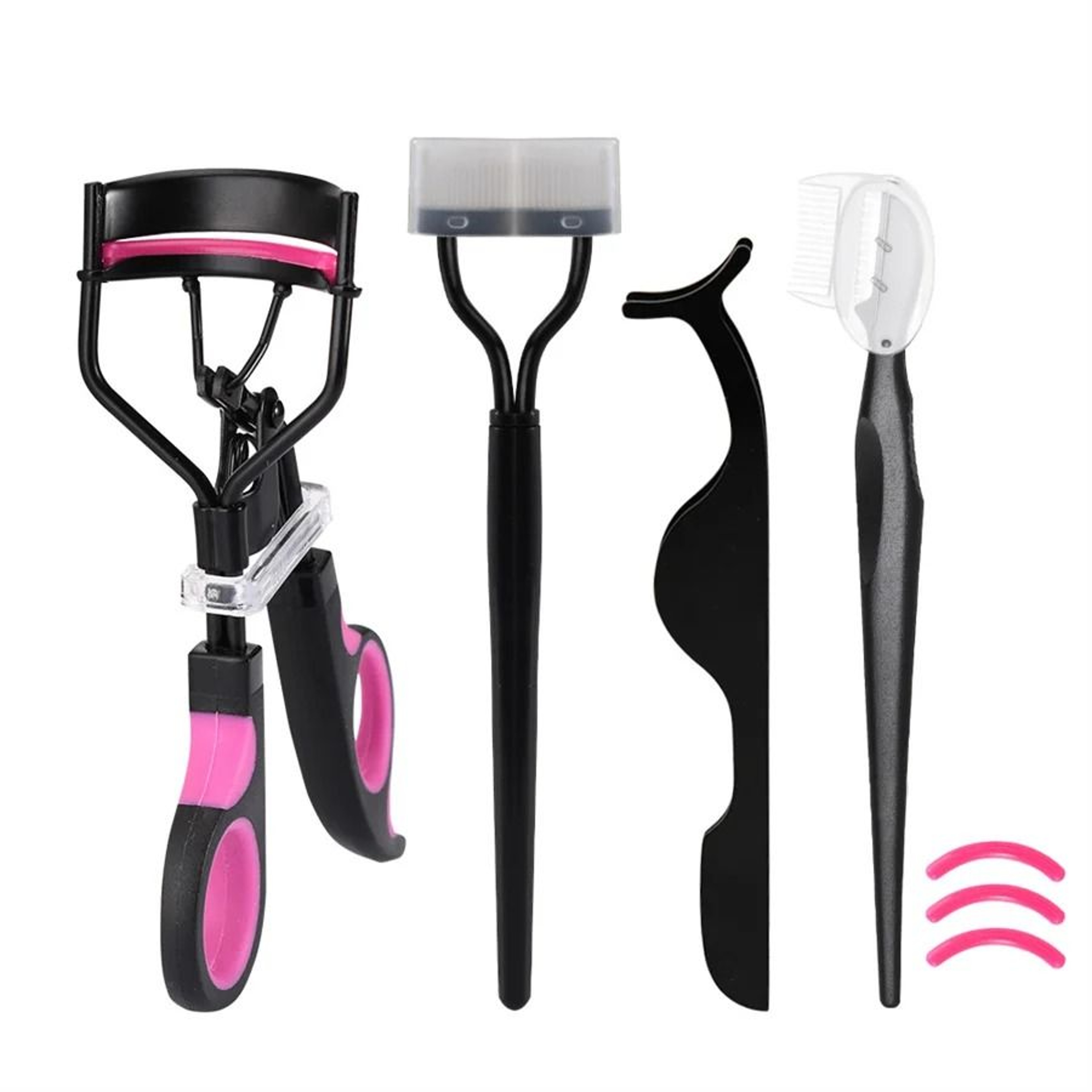 Dual Color Handle Curling Eyelash Clip Eyelash Assistant And Eyebrow Trimmer 0