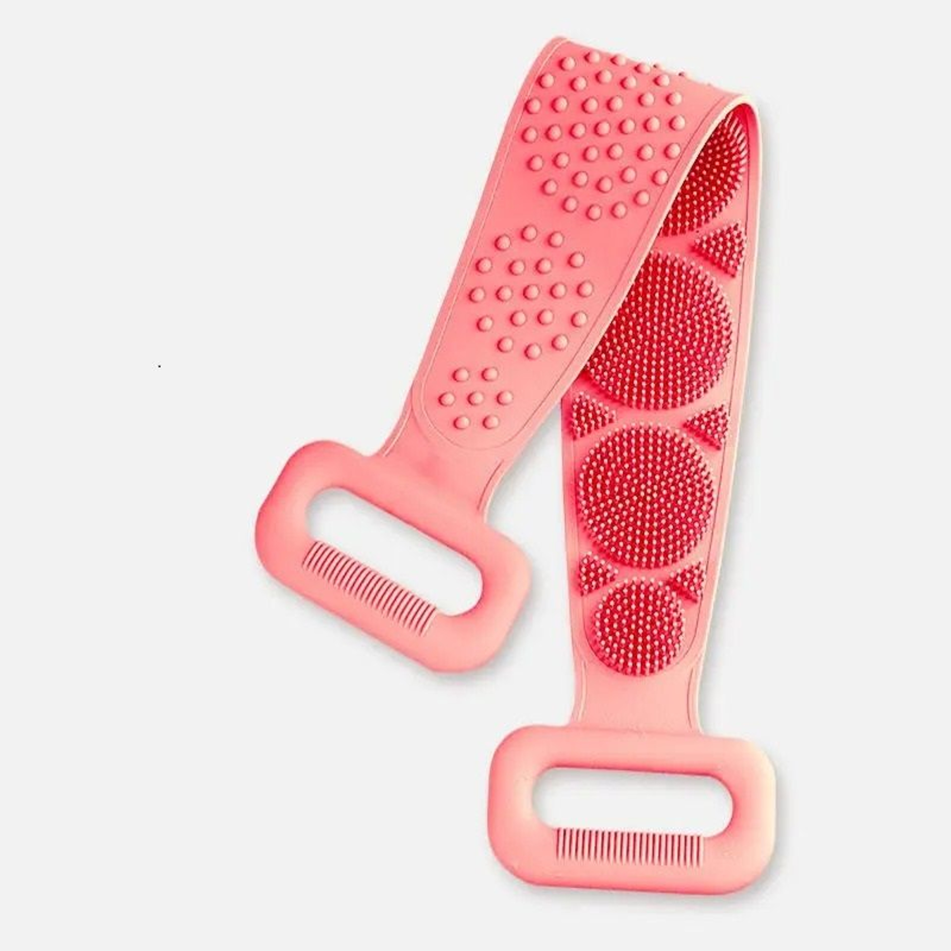 Silicone Body Scrubber With Back Strap For Shower And Exfoliation 9