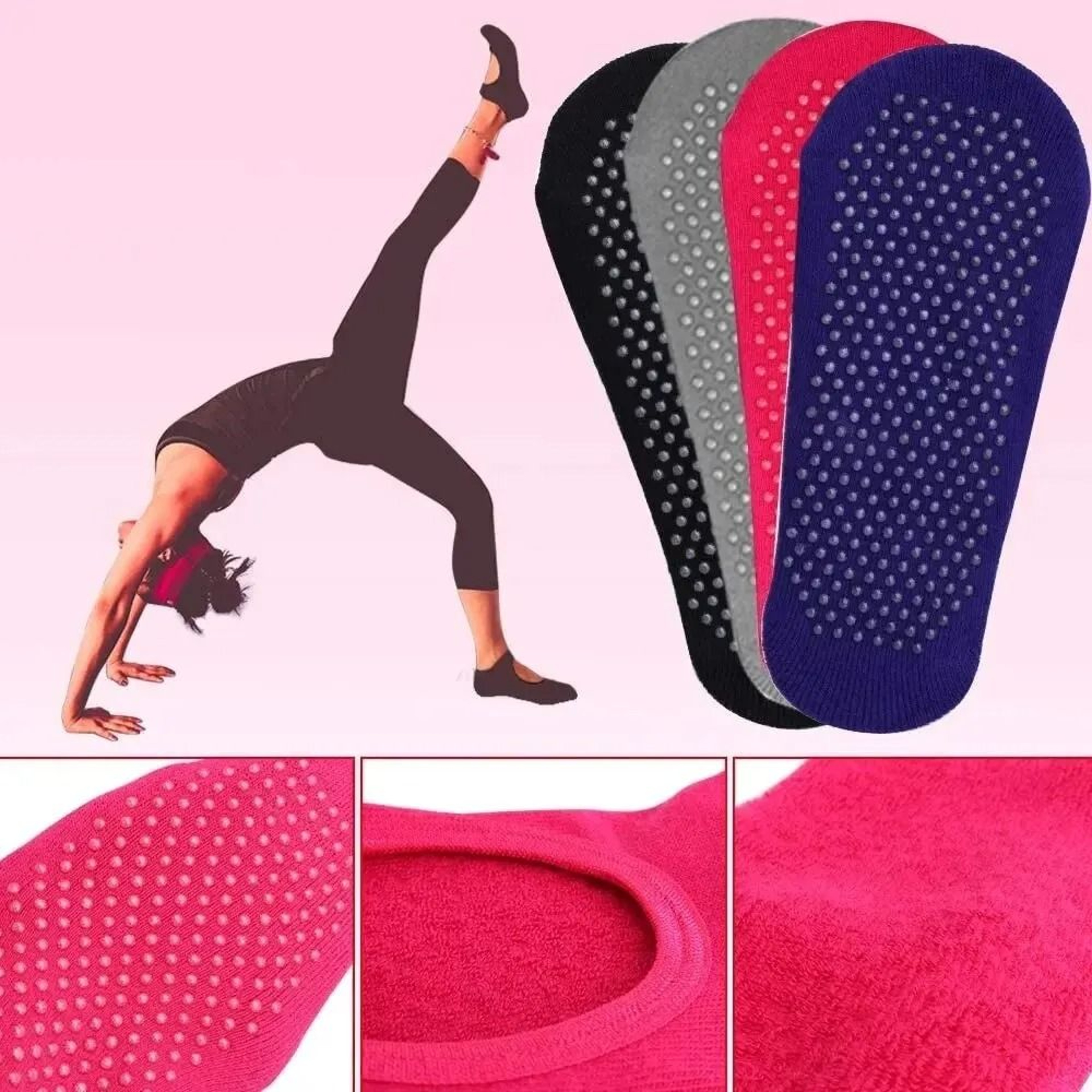 Backless Non Slip Fitness Yoga Socks For Women 4
