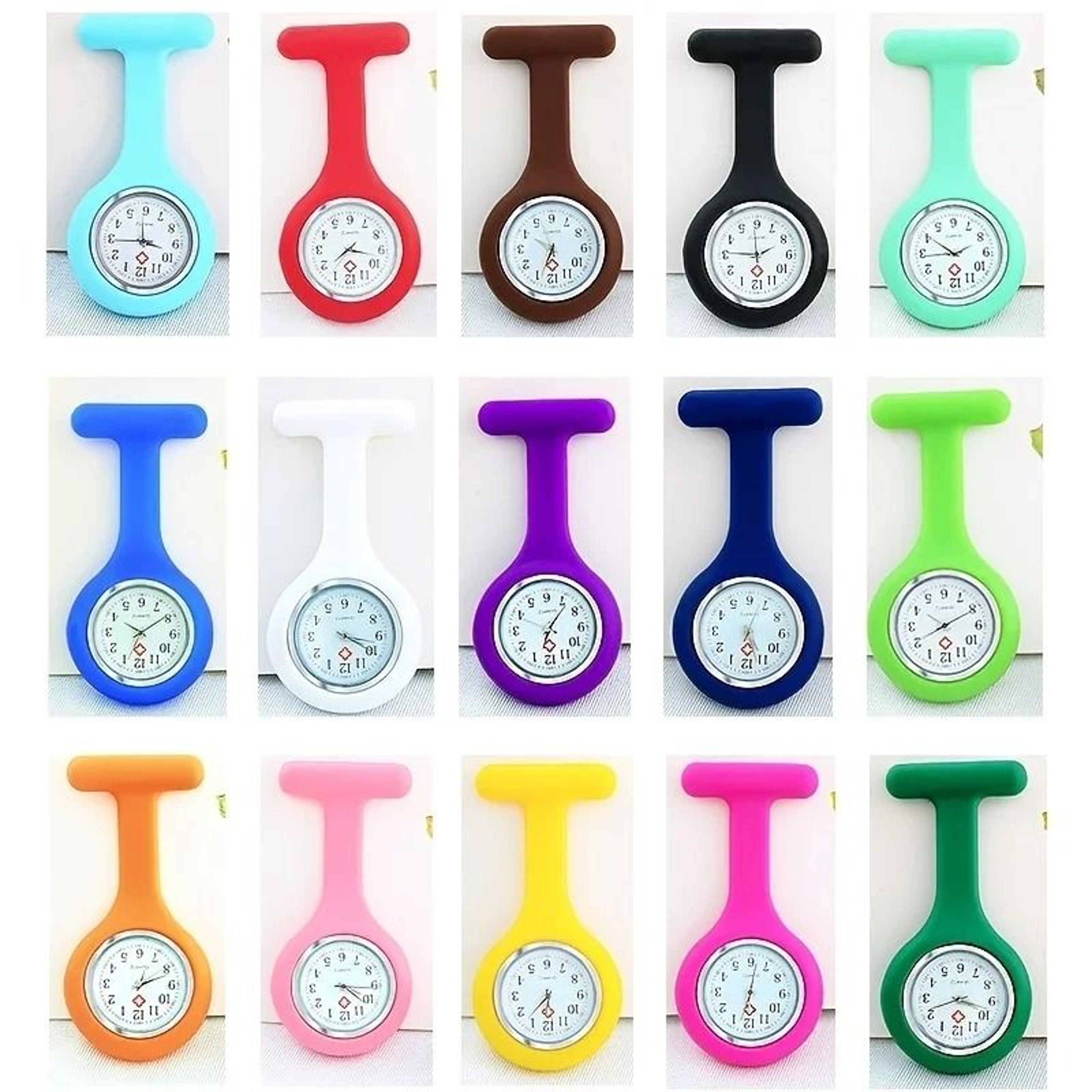 Silicone Nurse Pocket Watch Simple Fashionable  Portable 0