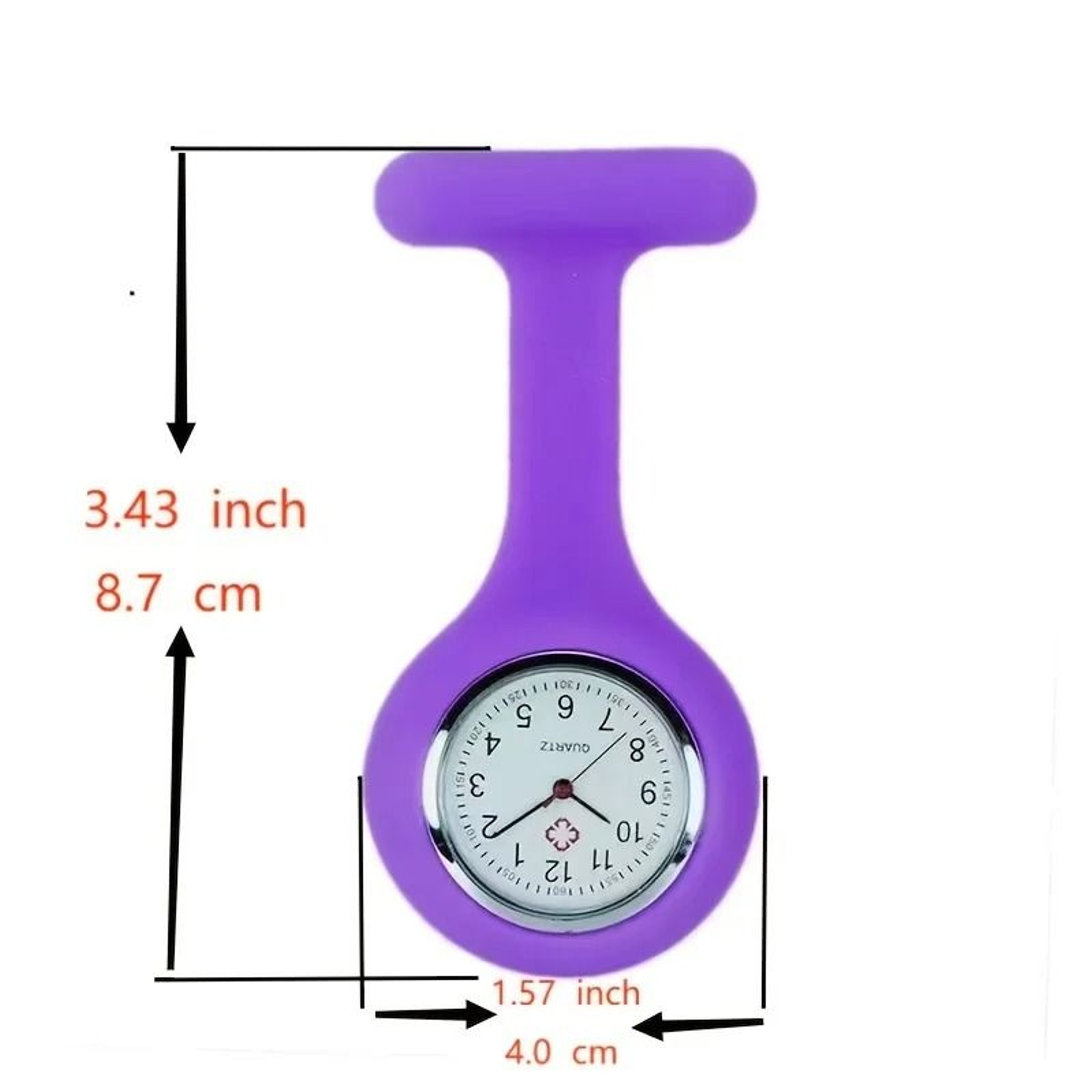 Silicone Nurse Pocket Watch Simple Fashionable  Portable 3