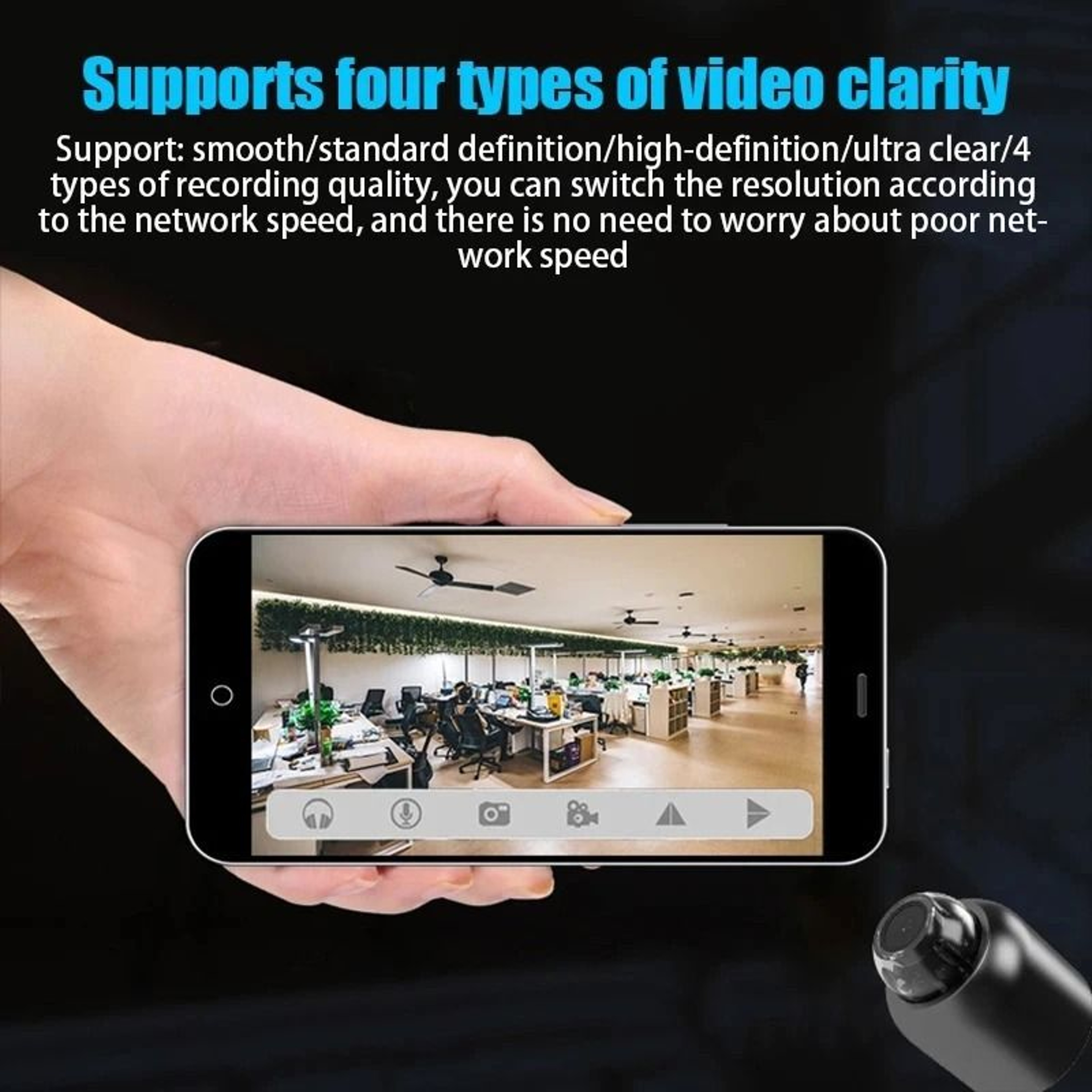 HD 1080P Mini WiFi Wireless Night Vision Camera For Home Monitoring 2