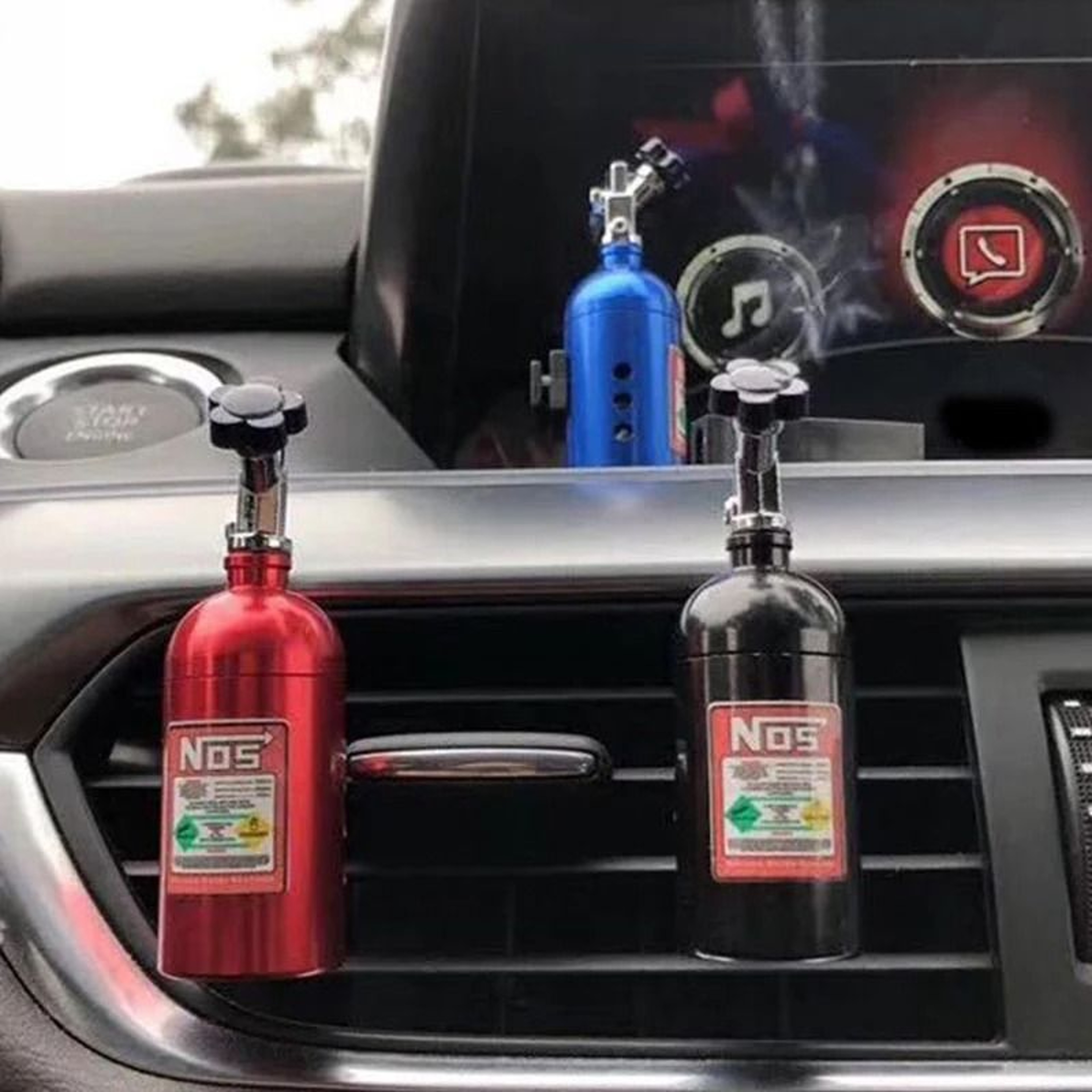 Car Air Freshener NOS Nitrogen Bottle Style For Air Vent Aromatherapy 5