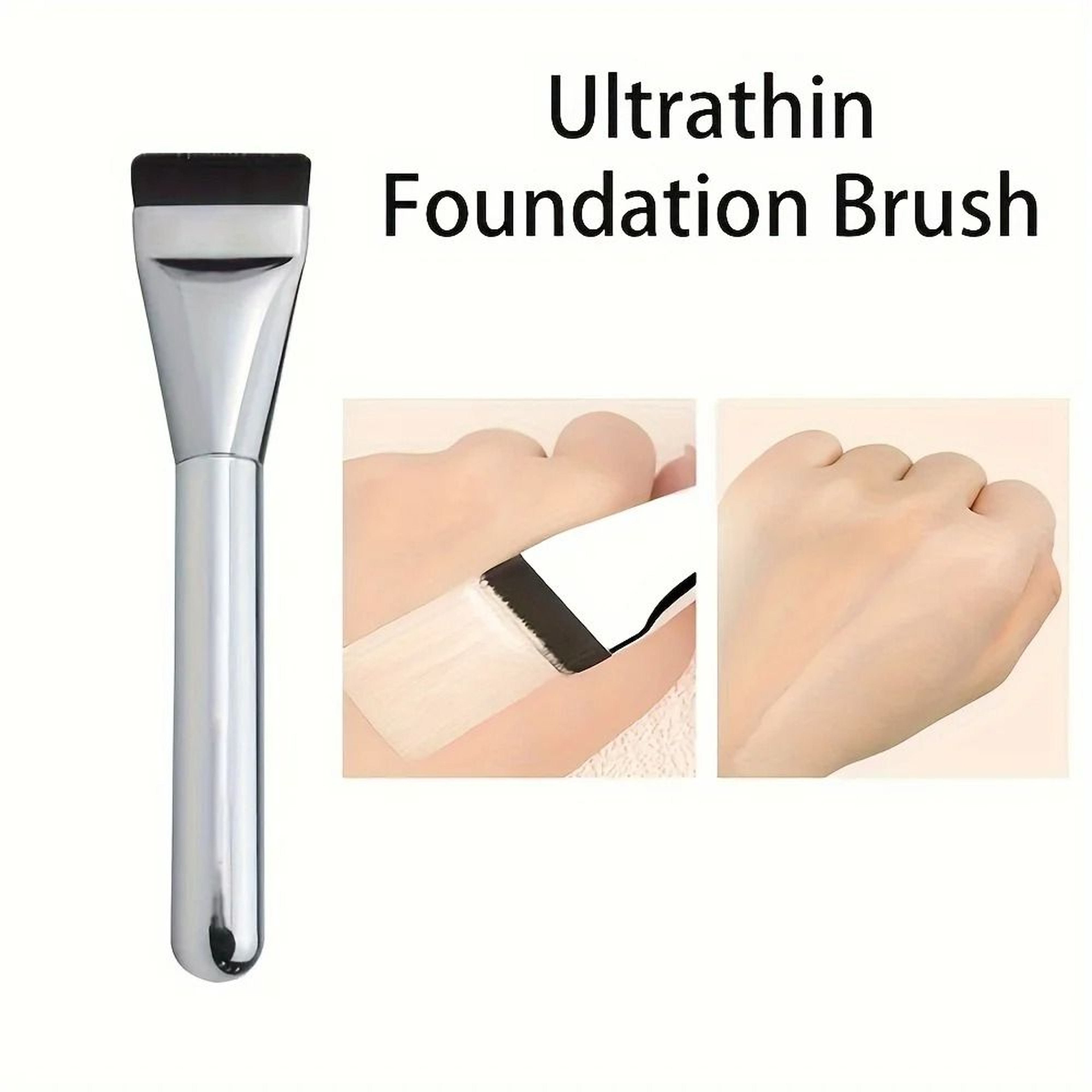 Multi Use Oval Foundation Brush With Ultra Fine Hypoallergenic Nylon Bristles 4