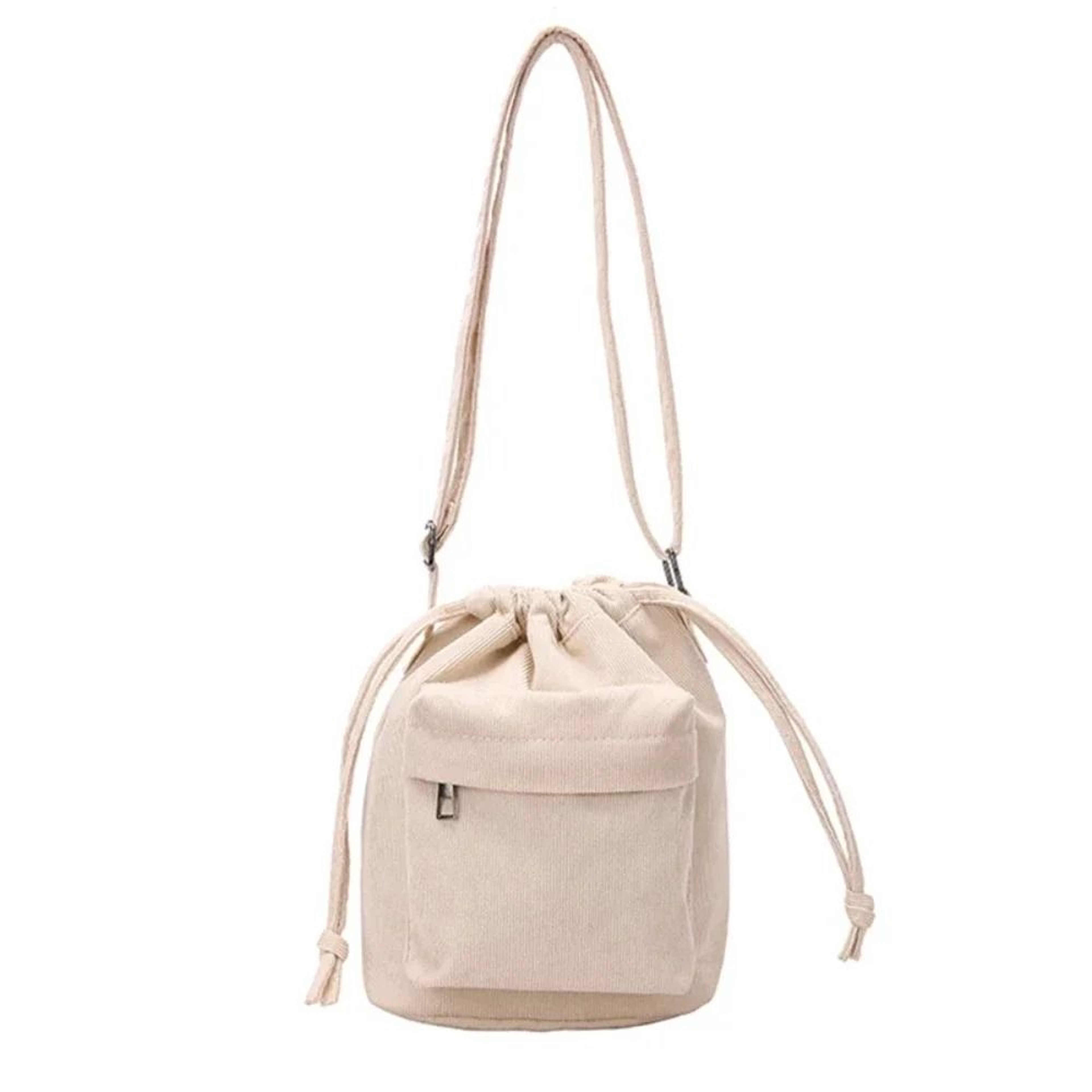 Womens Casual Drawstring Bucket Shoulder Bag 9