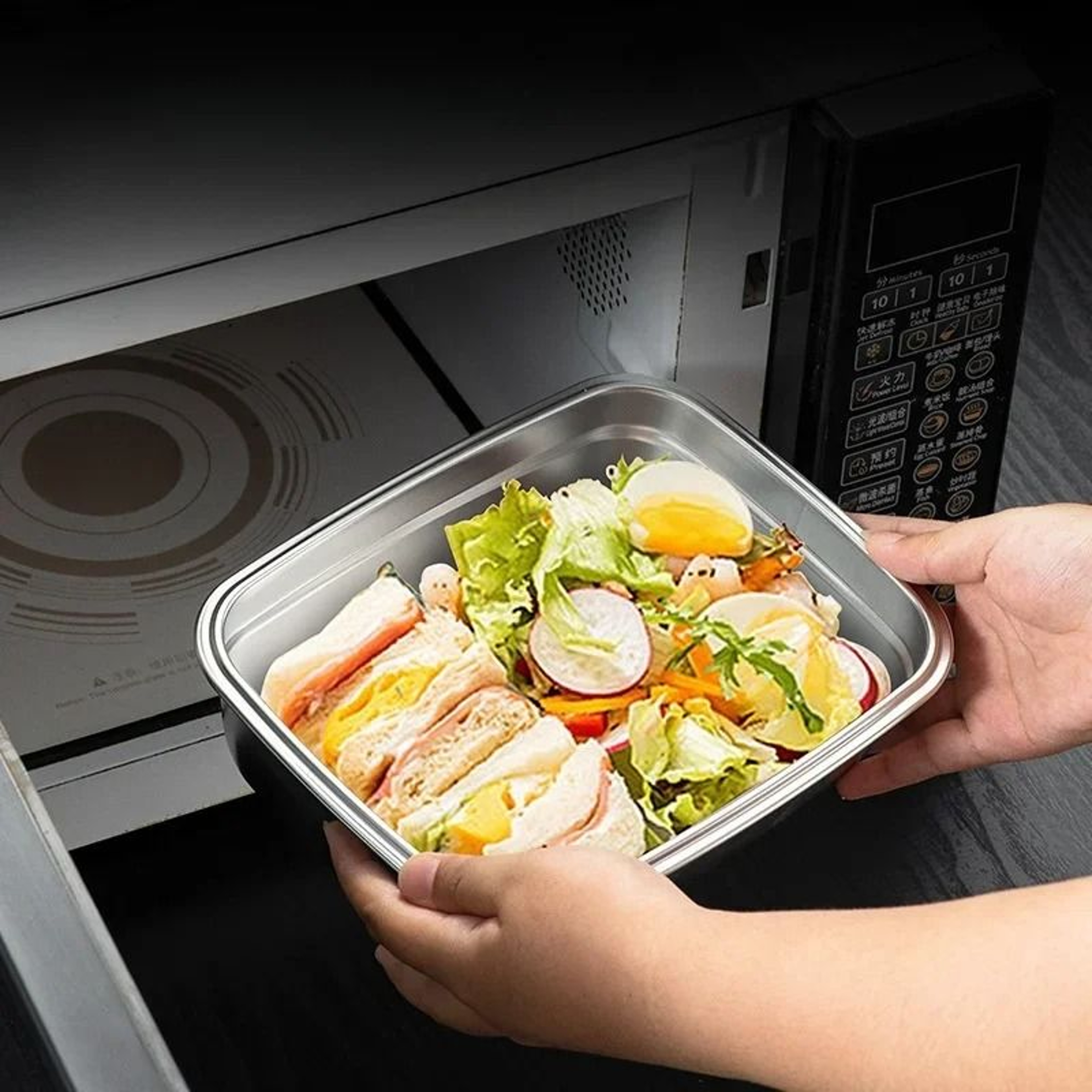 Stainless Steel Airtight Food Storage Container With Lid 3