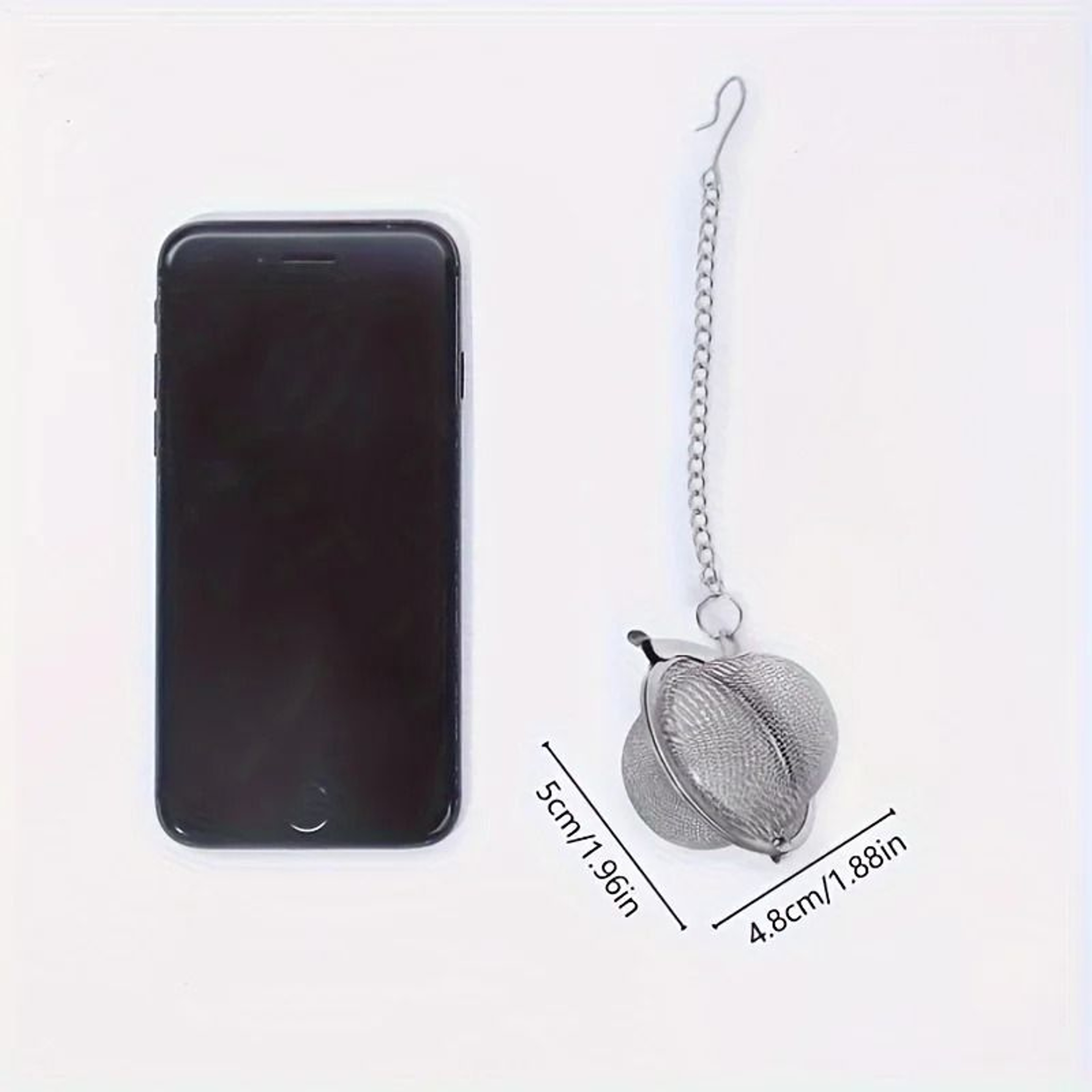 Stainless Steel Tea Infuser Ball With Chain Hook 5