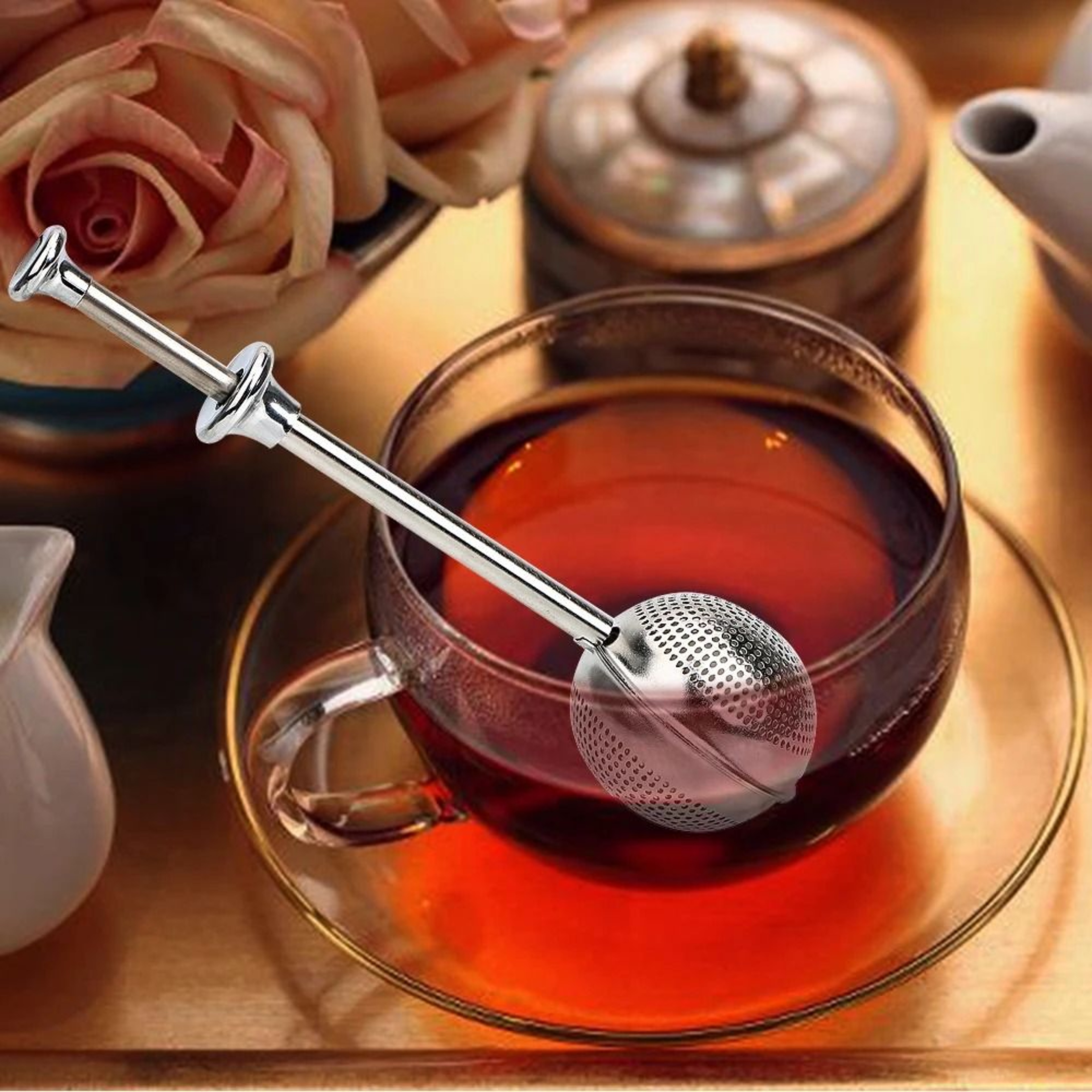 Adjustable Stainless Steel Tea Infuser Ball For Loose Leaf Tea 2