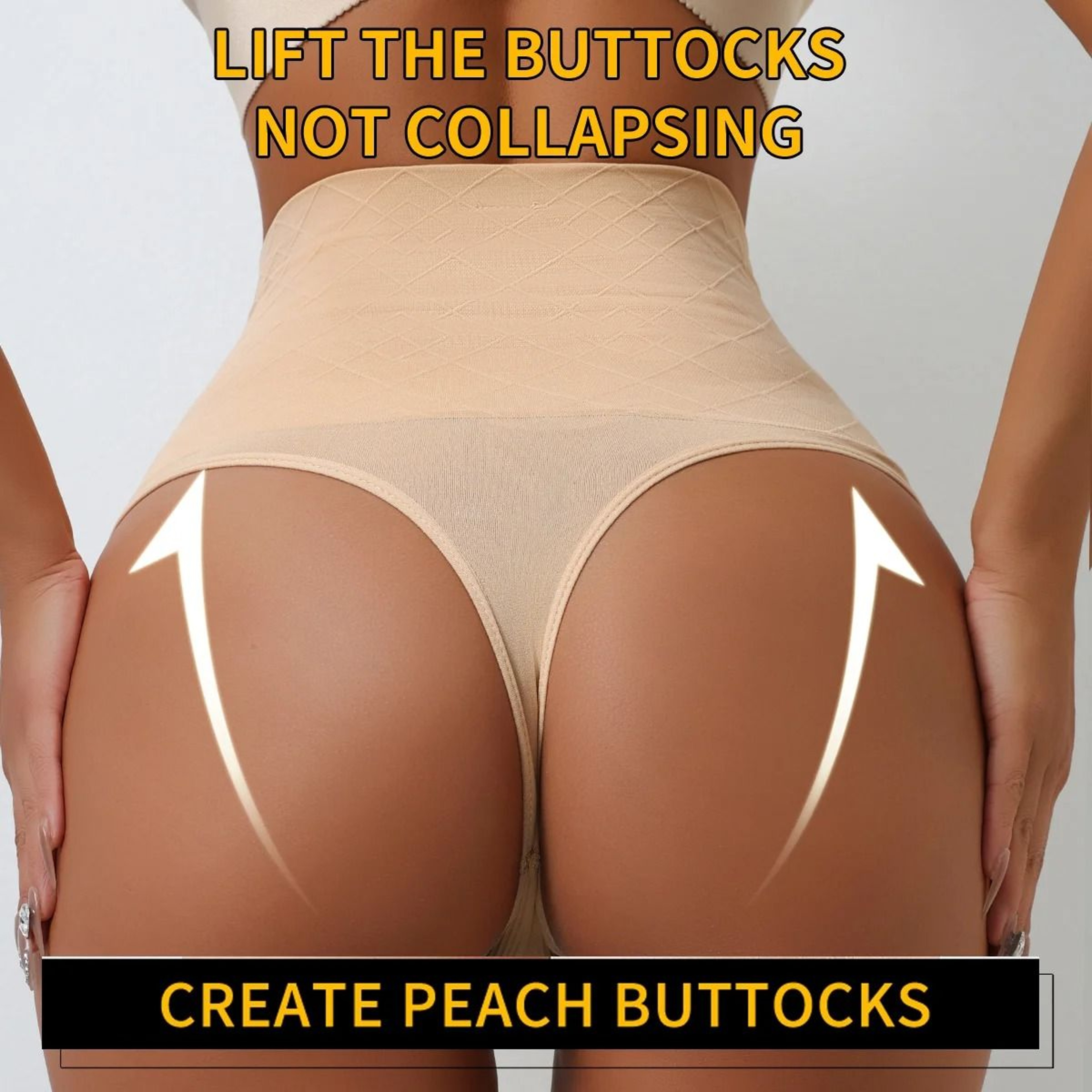 High Waist Seamless Tummy Control Thong For Women 1