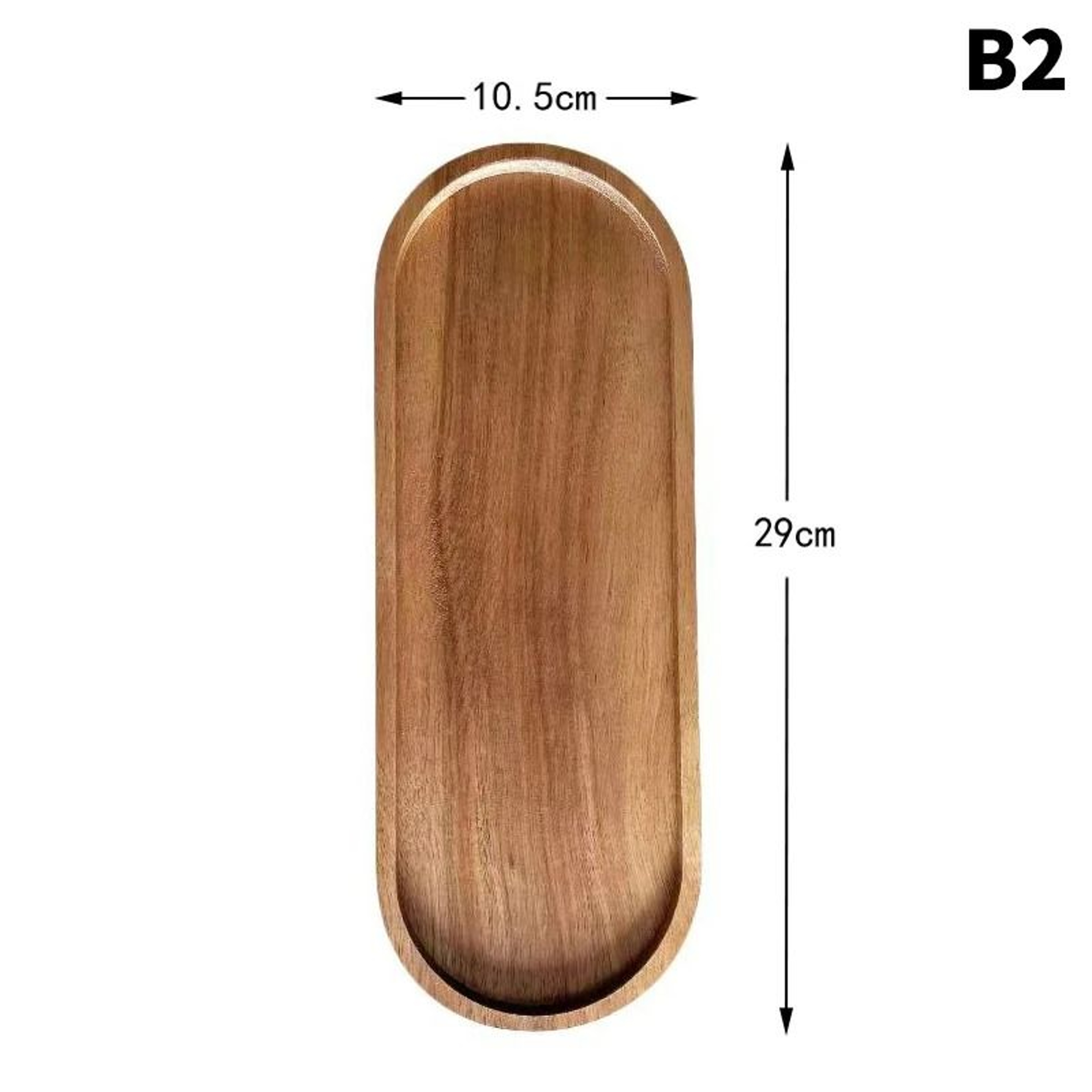 Solid Wood Food Tray For Snacks And Tea 9