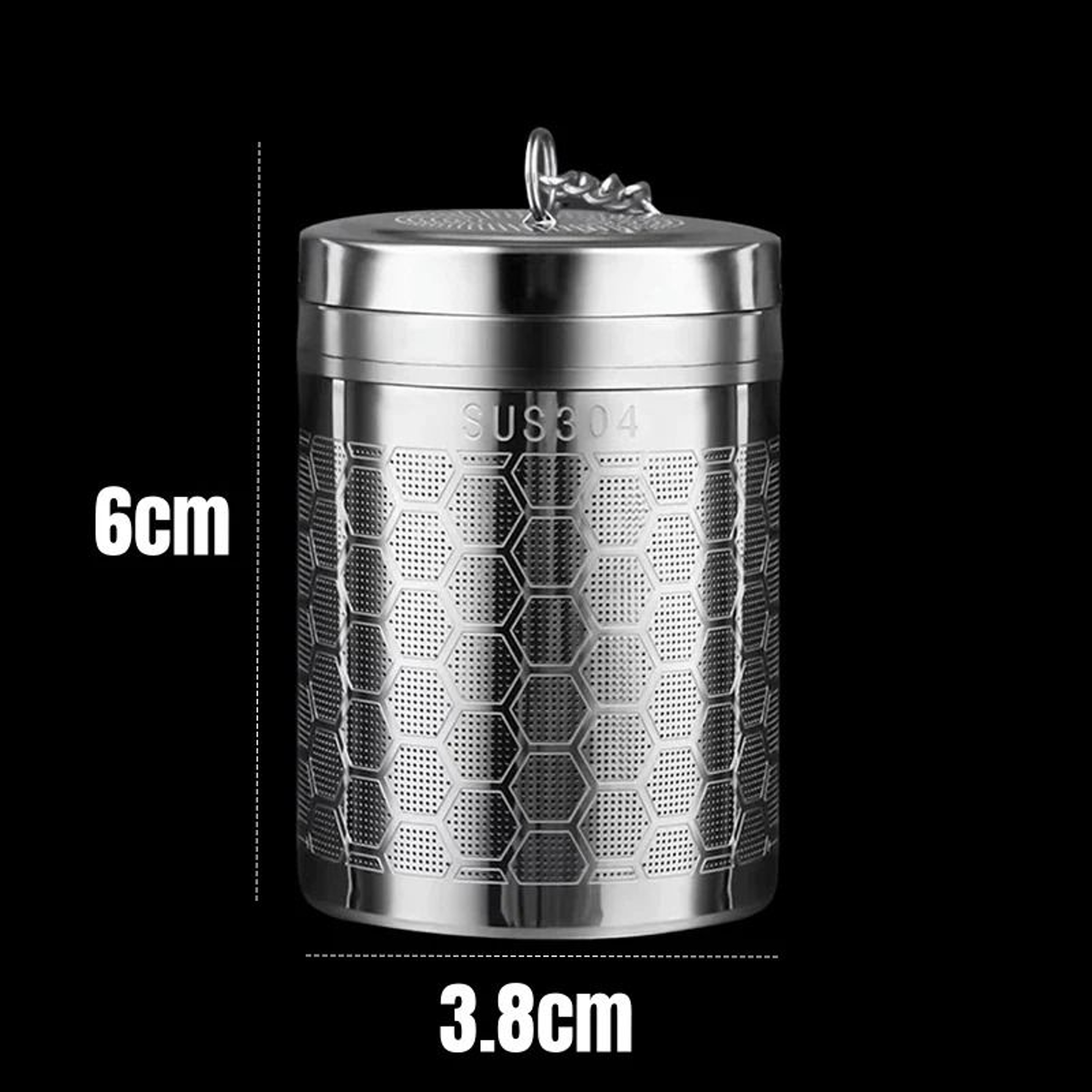 Extra Fine Mesh Stainless Steel Tea Infuser With Chain Hook 5