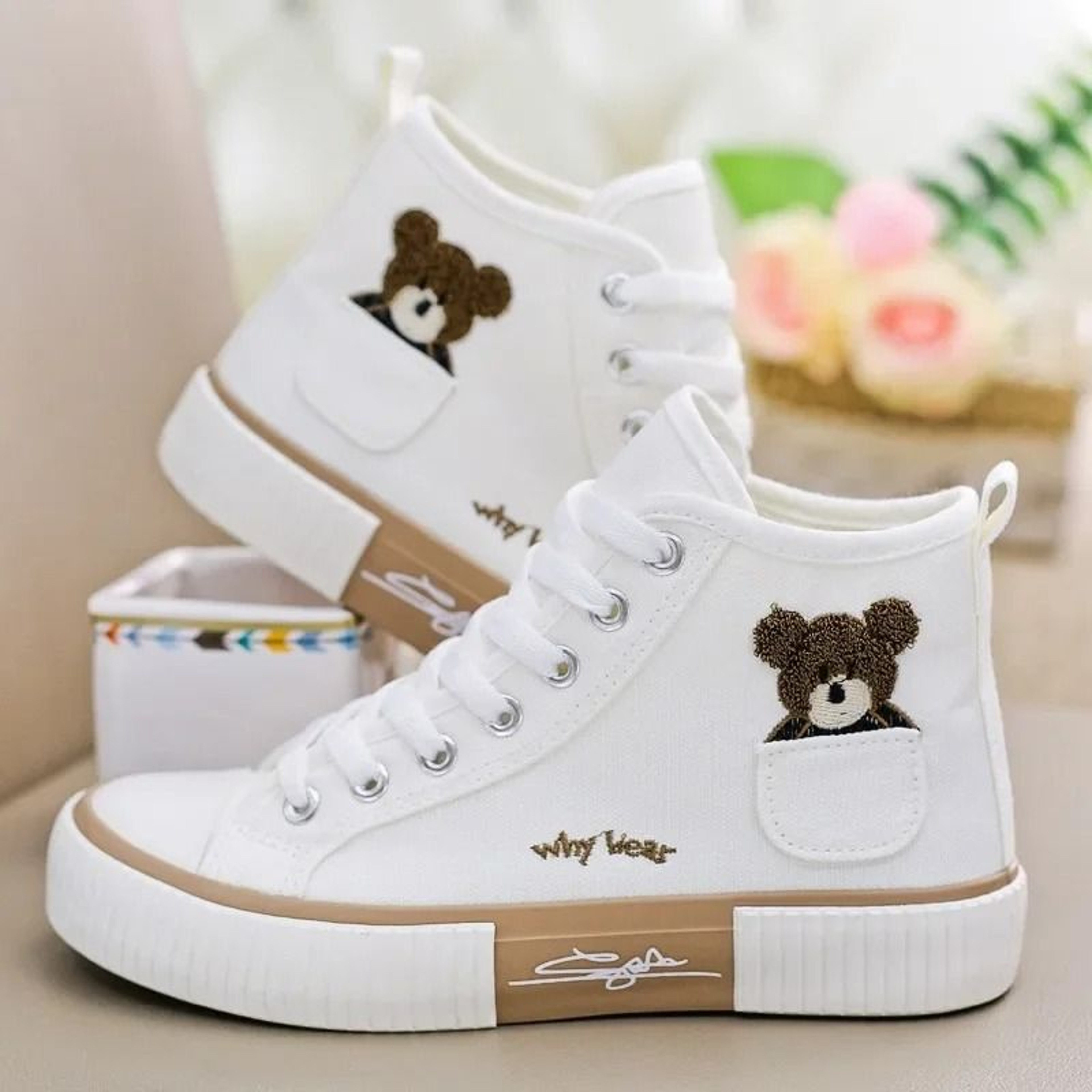 Womens Canvas High Top Sneakers Breathable Casual Shoes 7