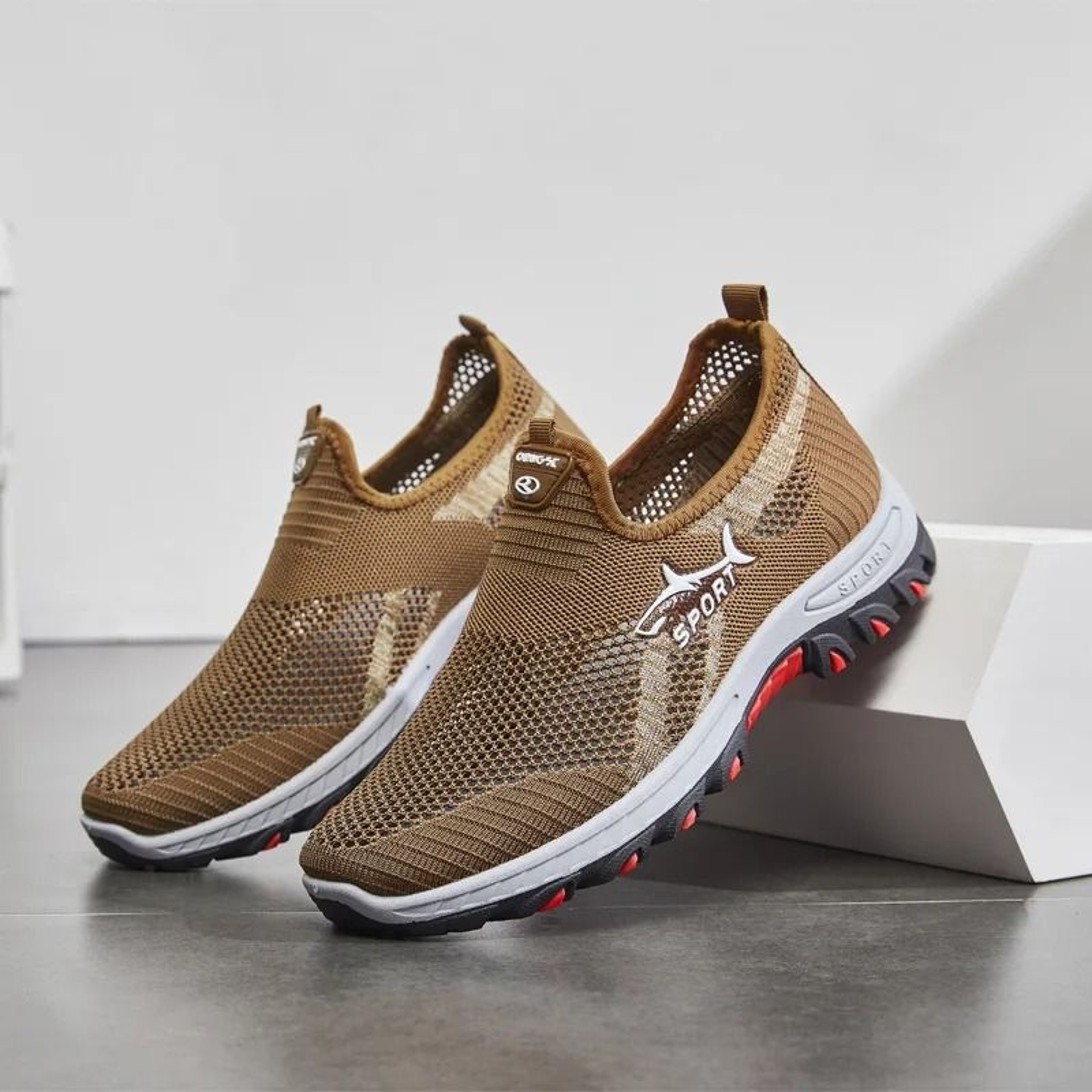 Breathable Mesh Summer Sneakers For Men Comfortable Lightweight Casual Sports Shoes 8