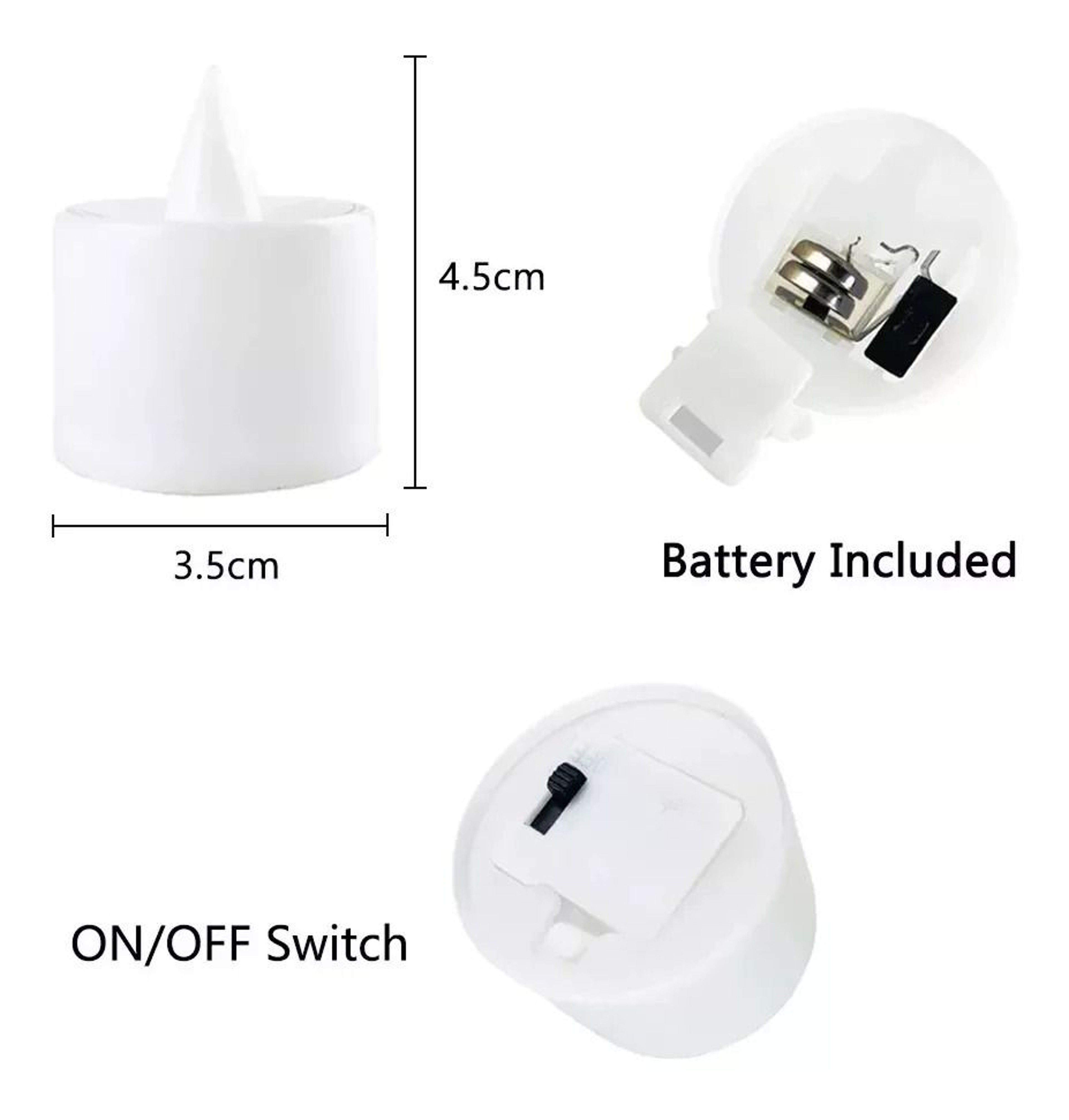Flameless LED Tea Candle Battery Operated Decorative Light For Home And Events 5