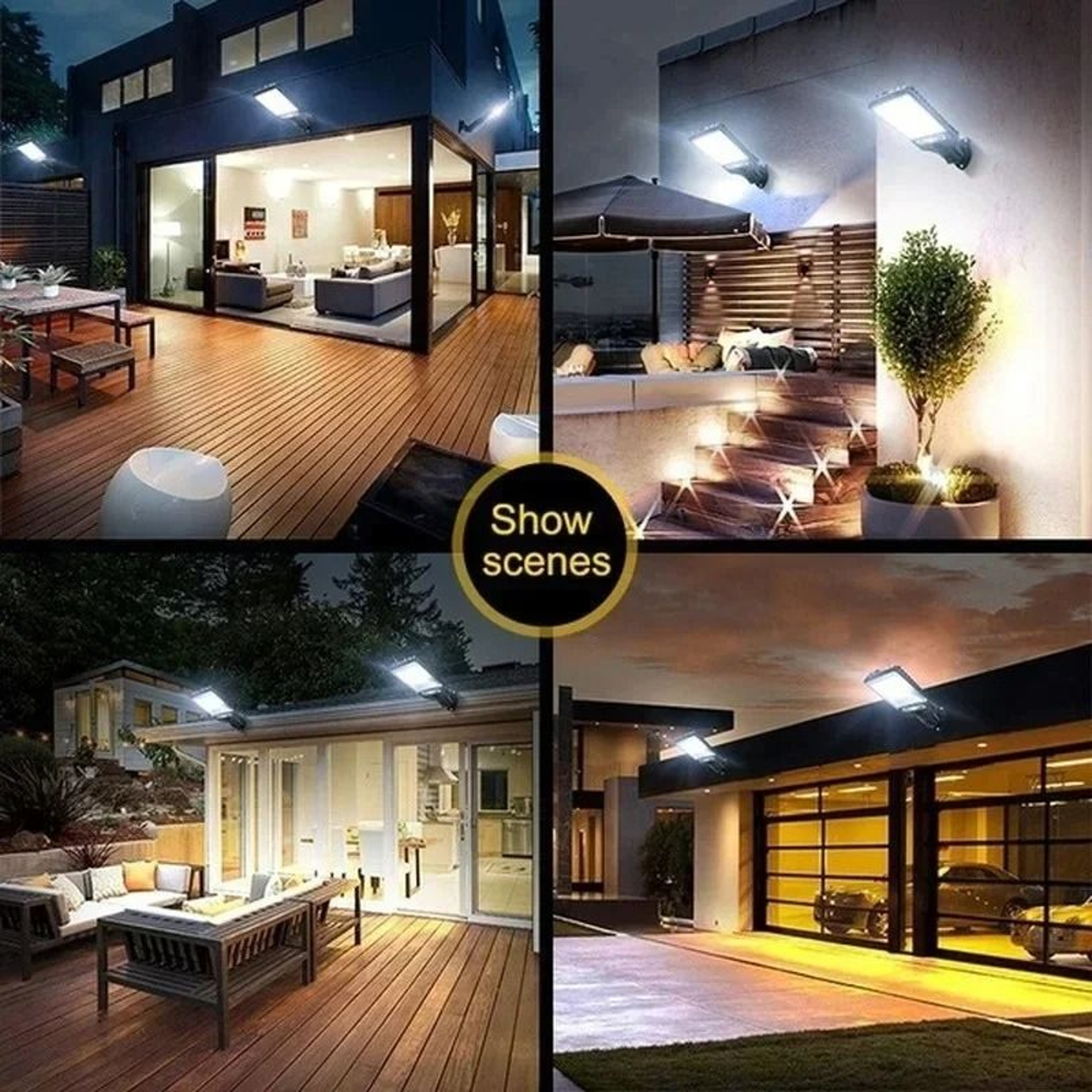 Solar Powered Outdoor Wall Light With Motion Sensor For Garden And Garage 5