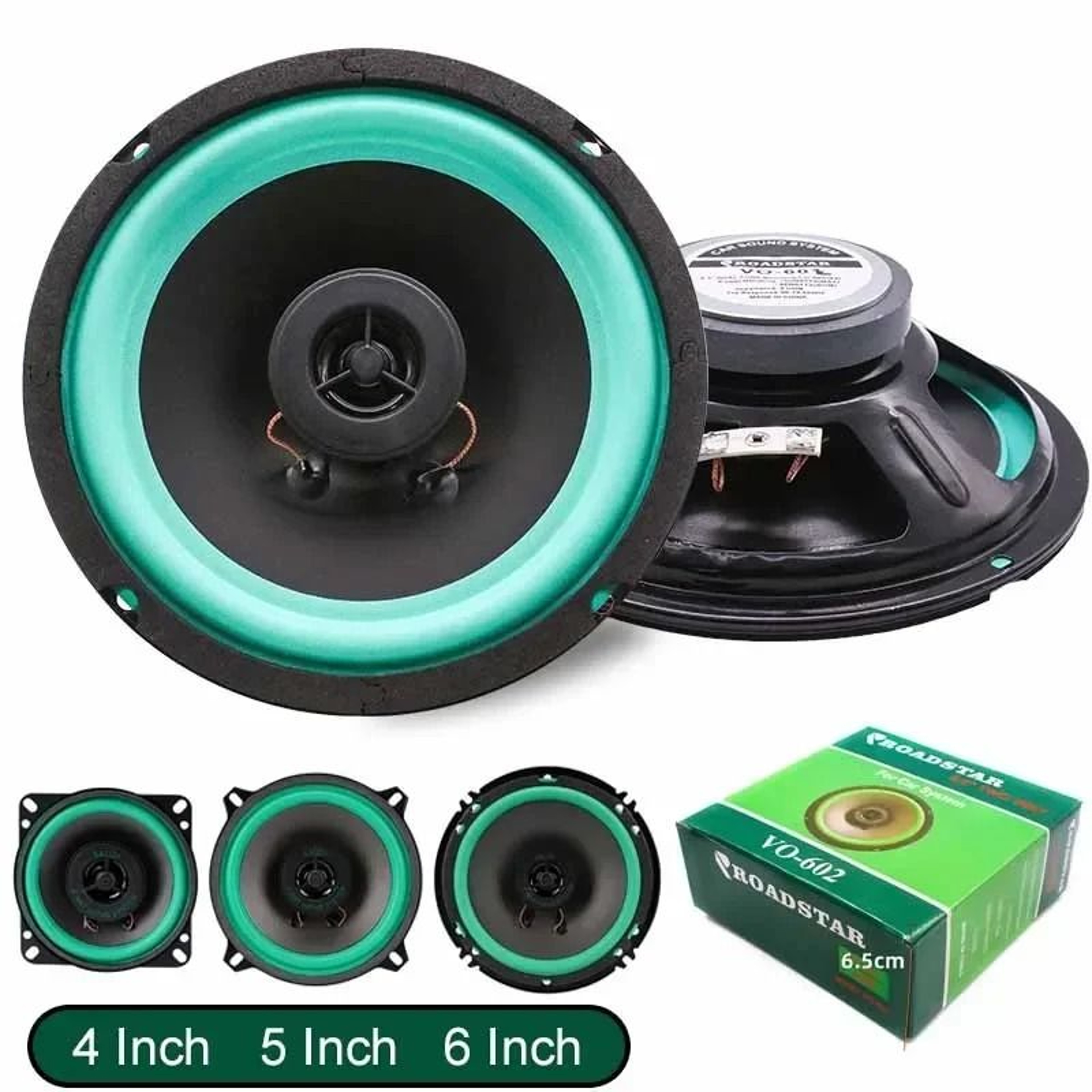 Universal HiFi Car Coaxial Speakers Full Range 456 Inch Audio System 100W160W 1