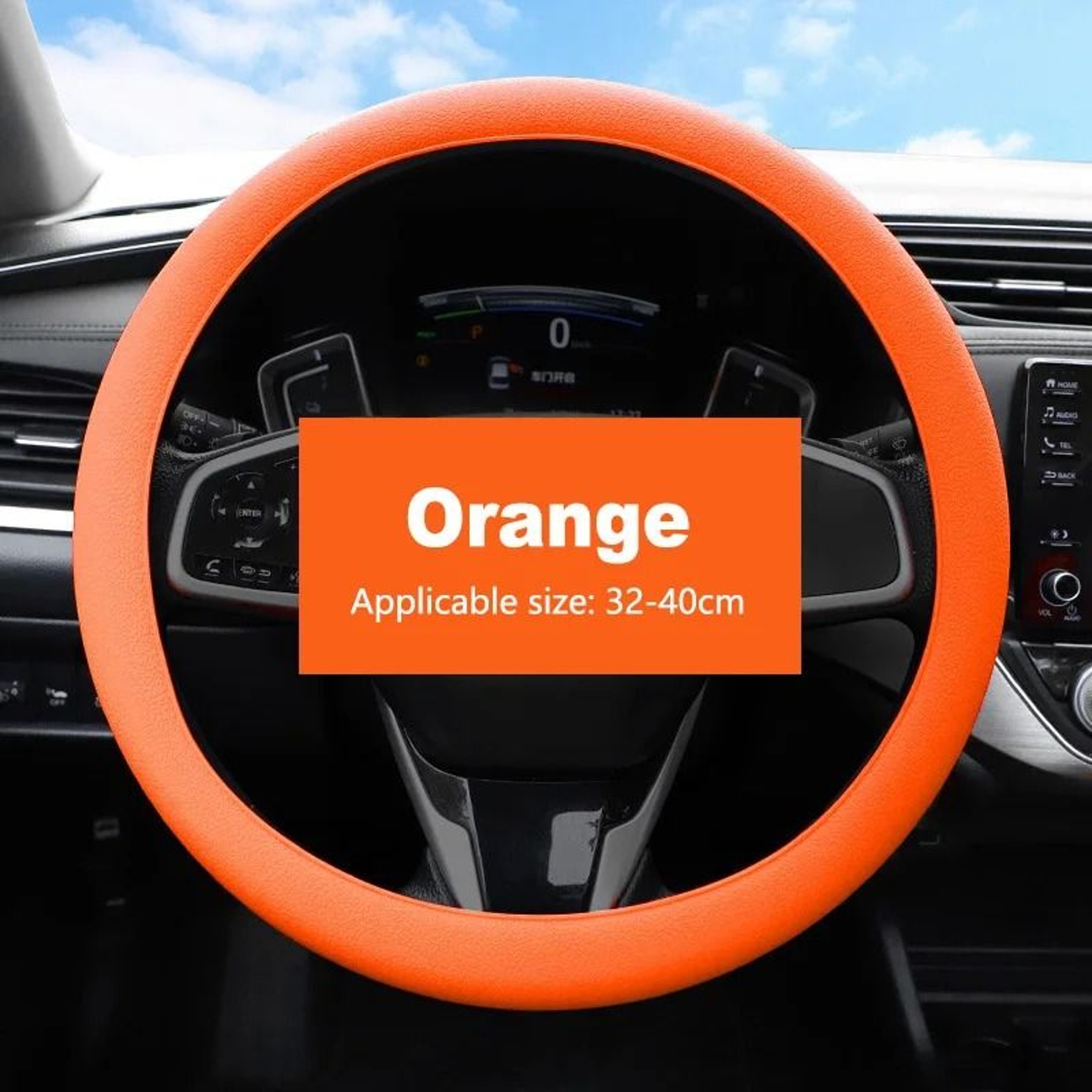 Universal Silicone Steering Wheel Cover Soft Elastic Grip 15