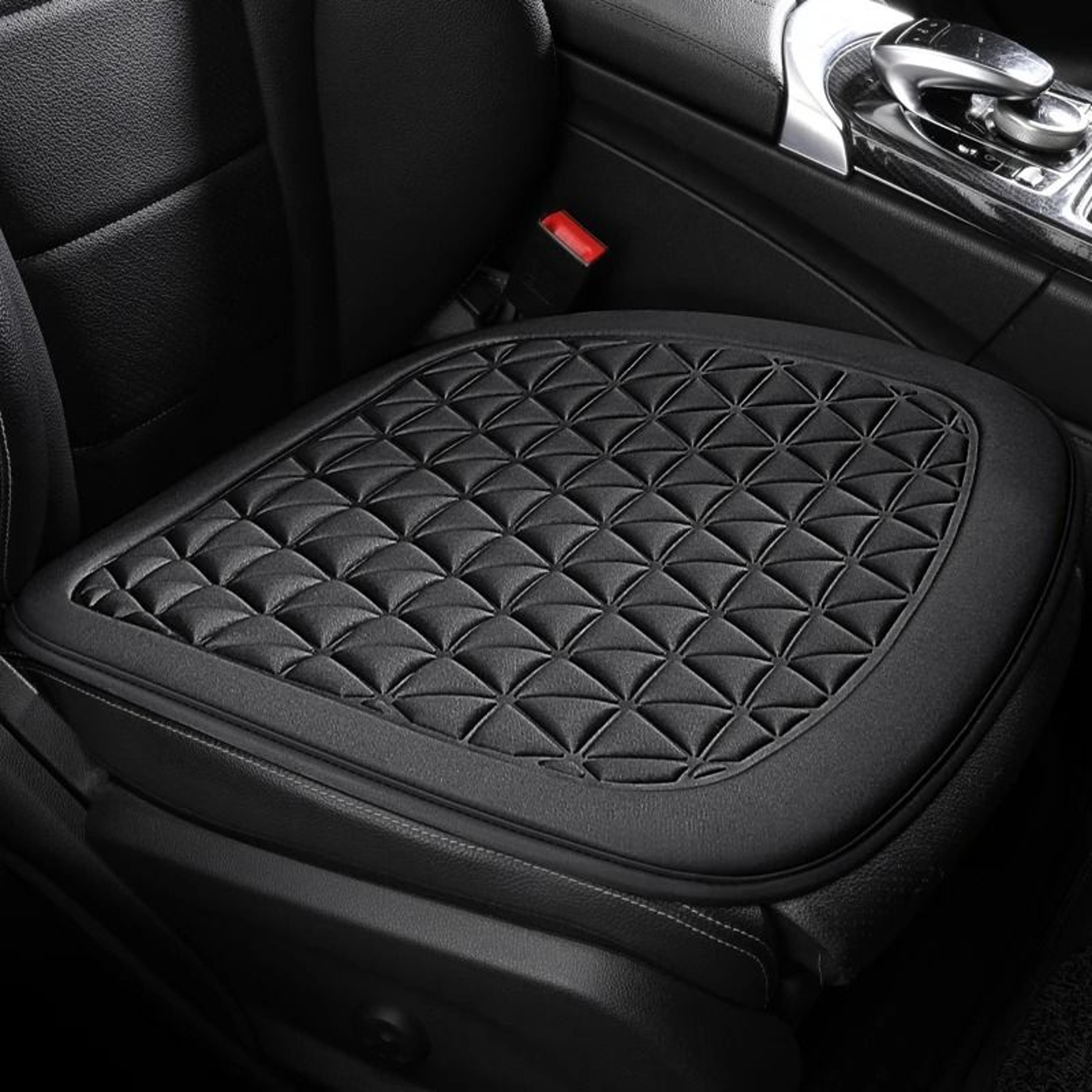 Breathable Car Seat Comfort Cushion With Supportive Backrest 3