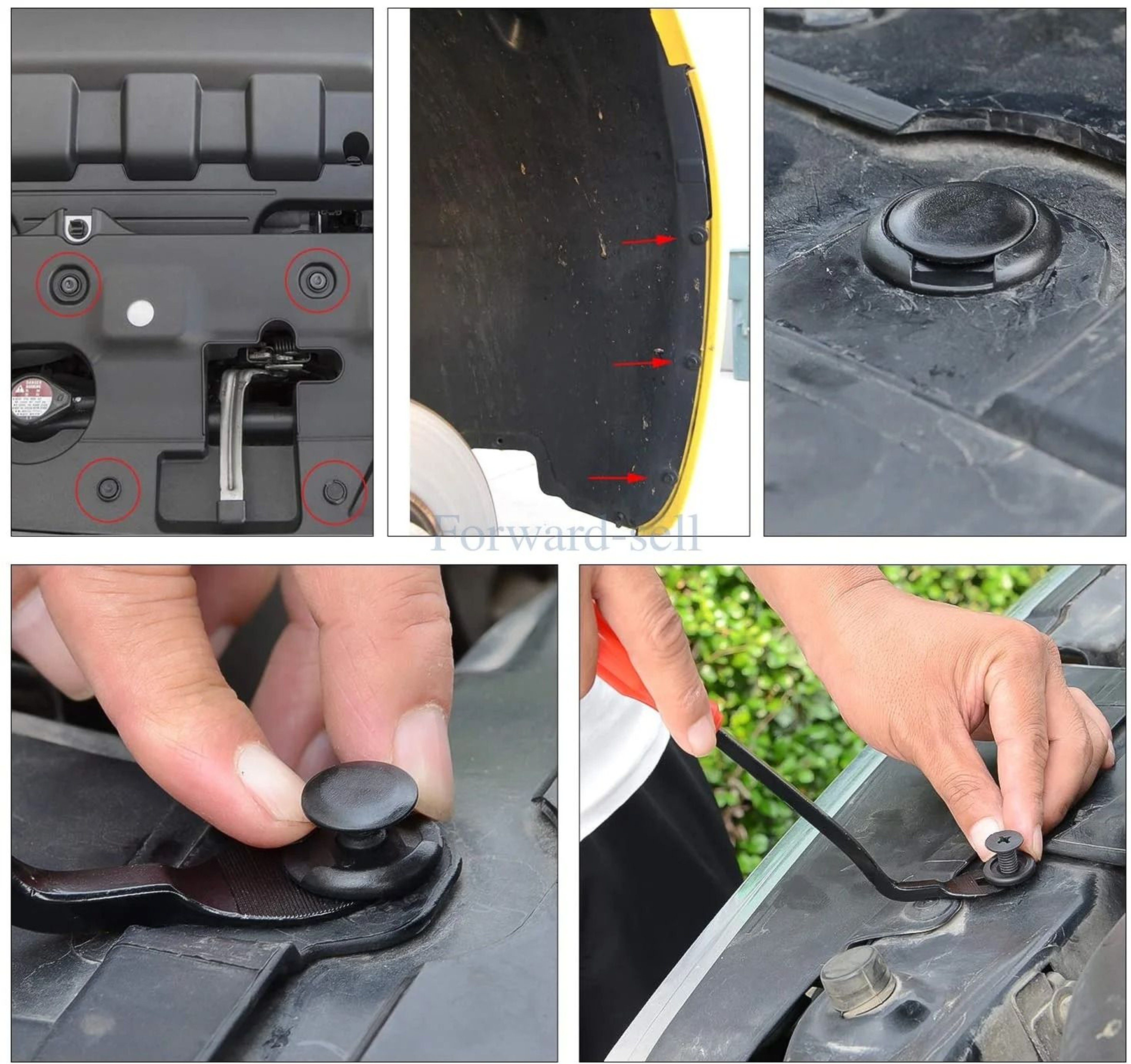 Car Plastic Retainer Clip Kit For Trim And Bumper Repair 4