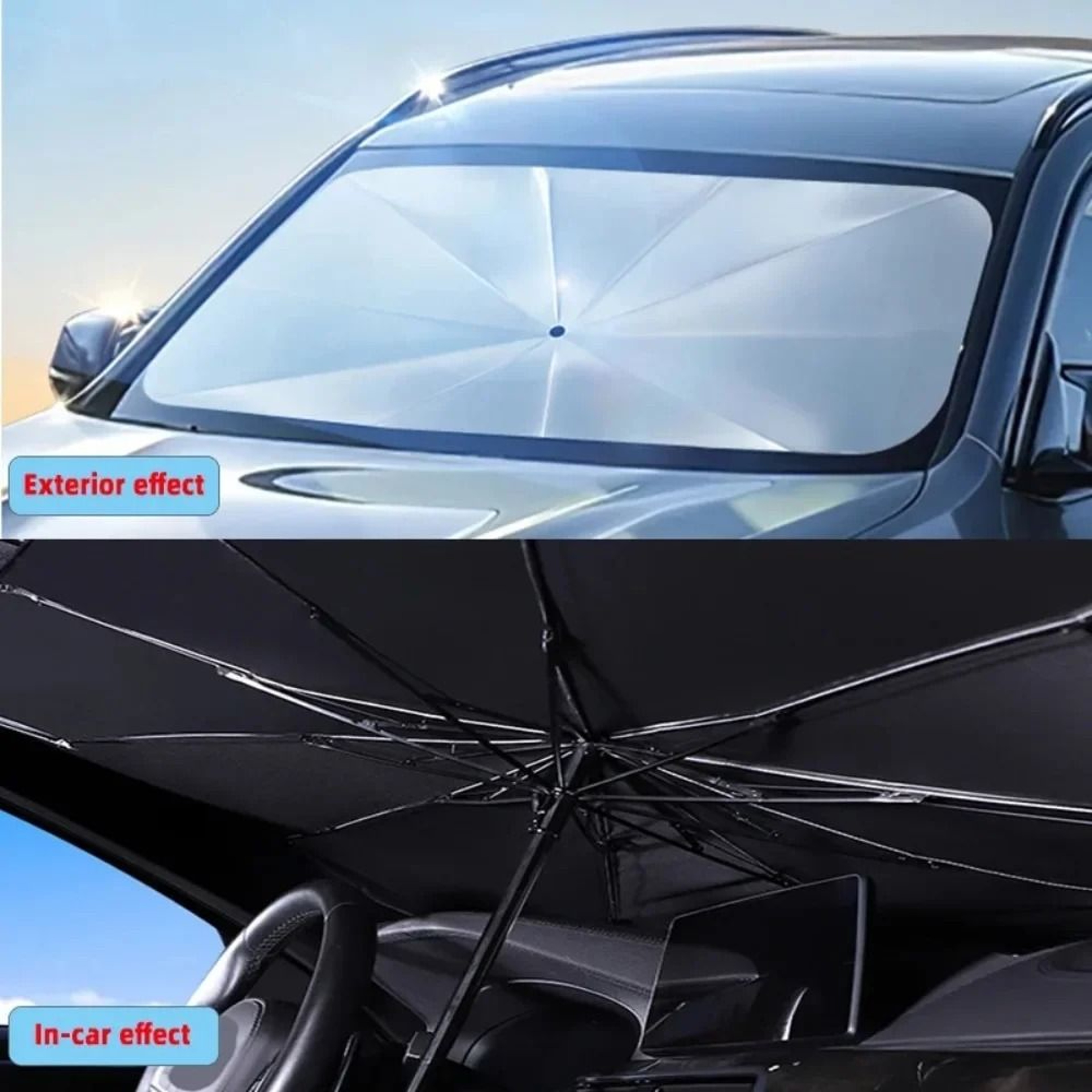 Car Sunshade Umbrella For Interior Windshield Protection 1