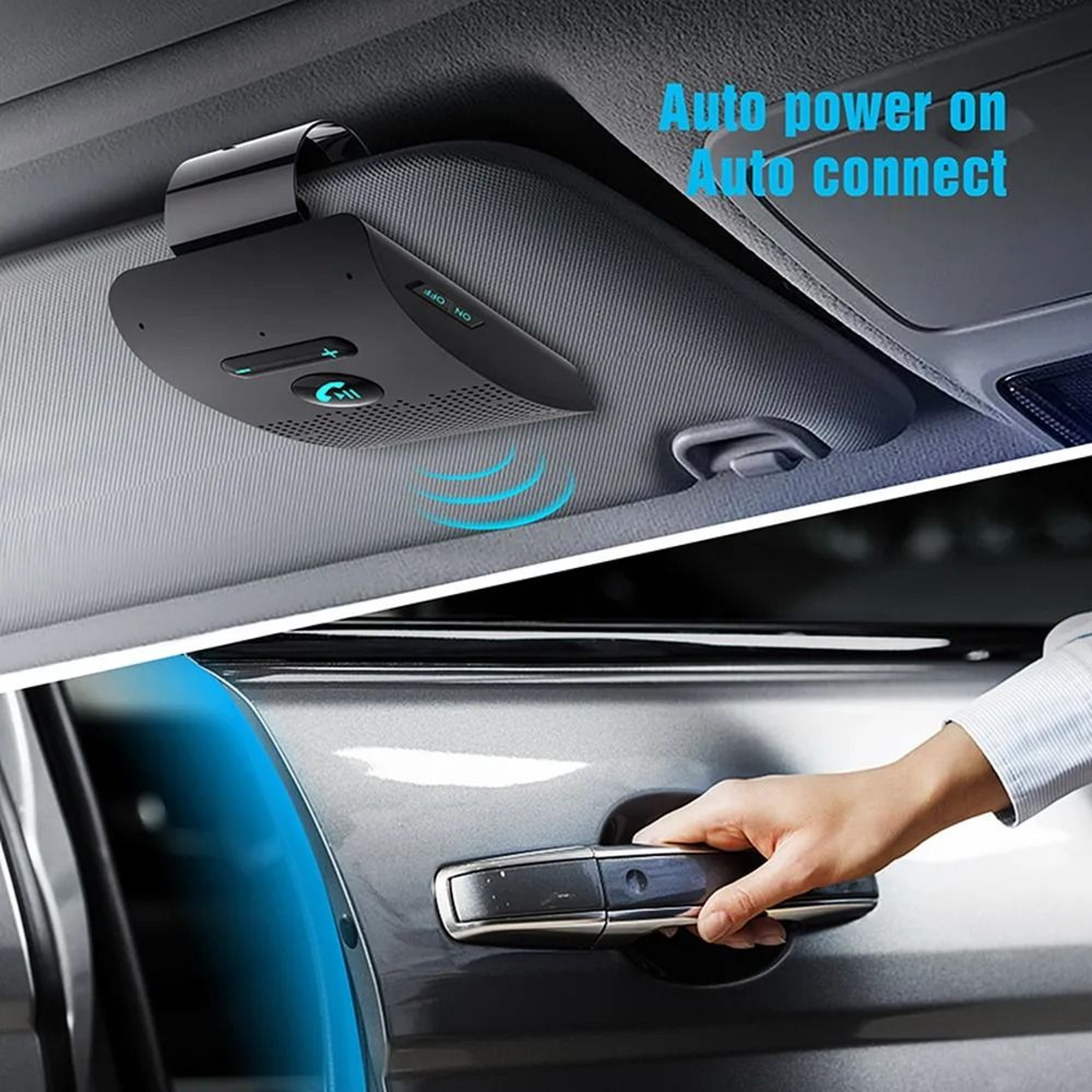 Bluetooth Five Point Zero Handsfree Car Kit With HiFi Speaker 3