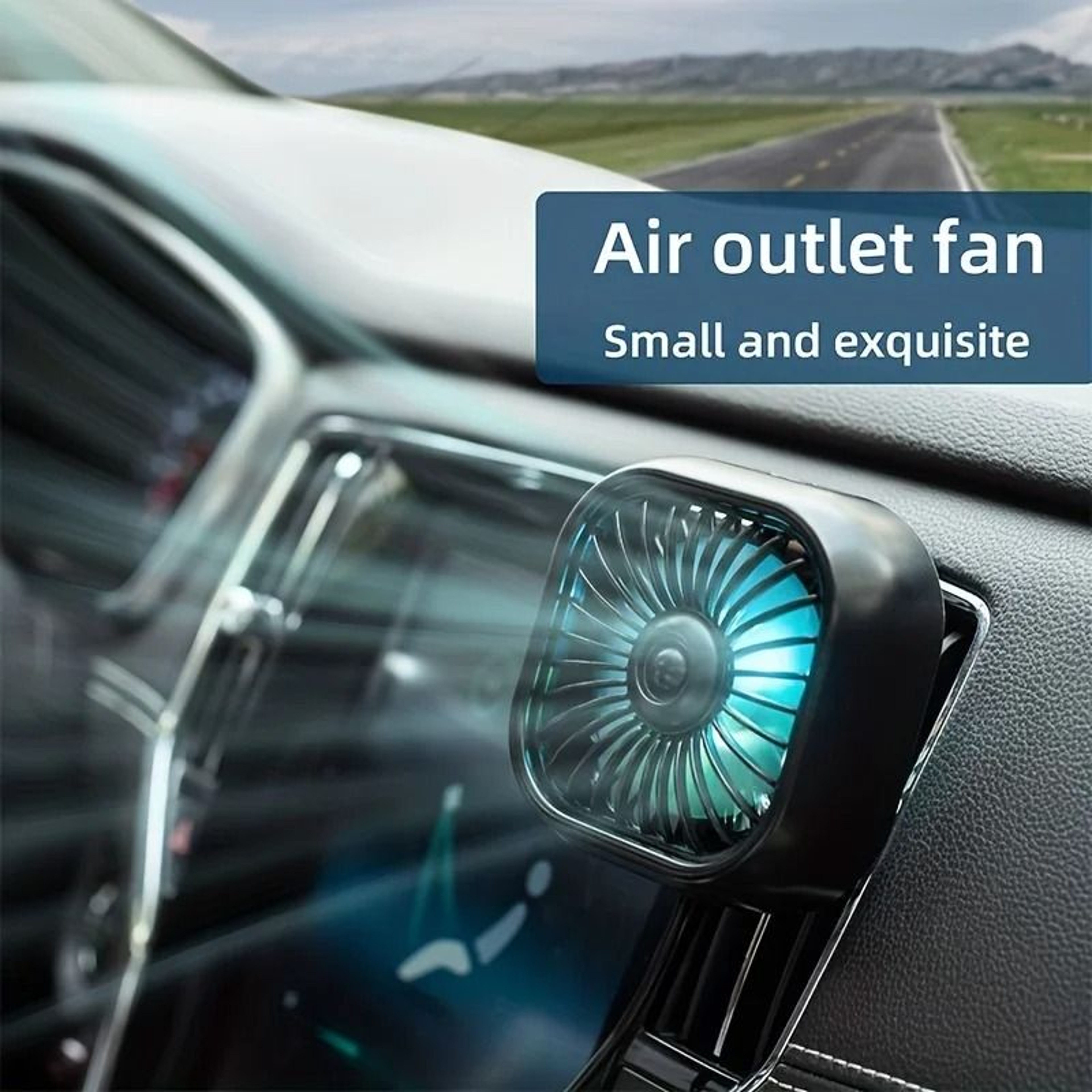 Mini Car Vent Fan USB Powered Portable Cooling Clip 0