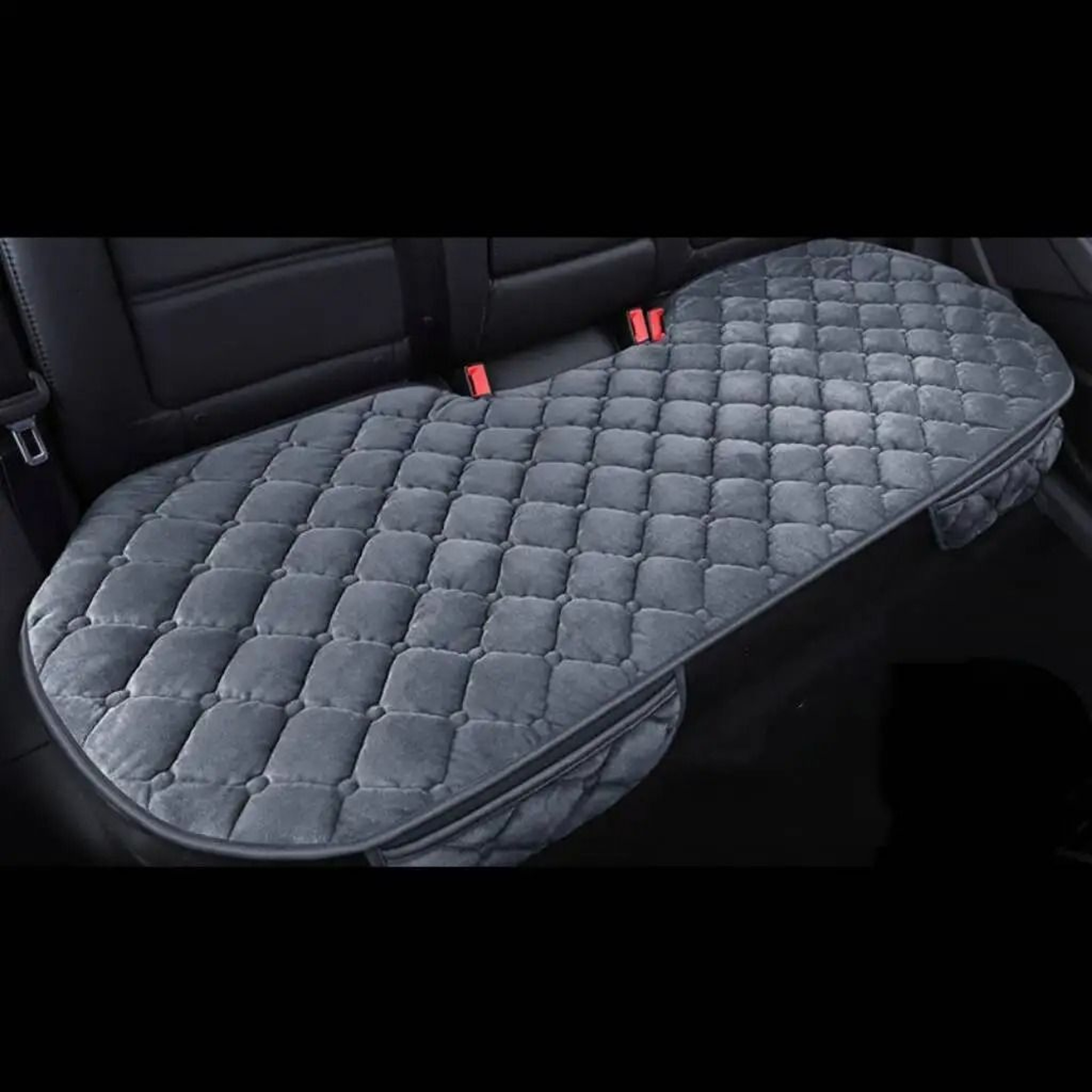 Car Seat Cover Protector Universal Winter Warm Seat Cushion Three Piece Set 4