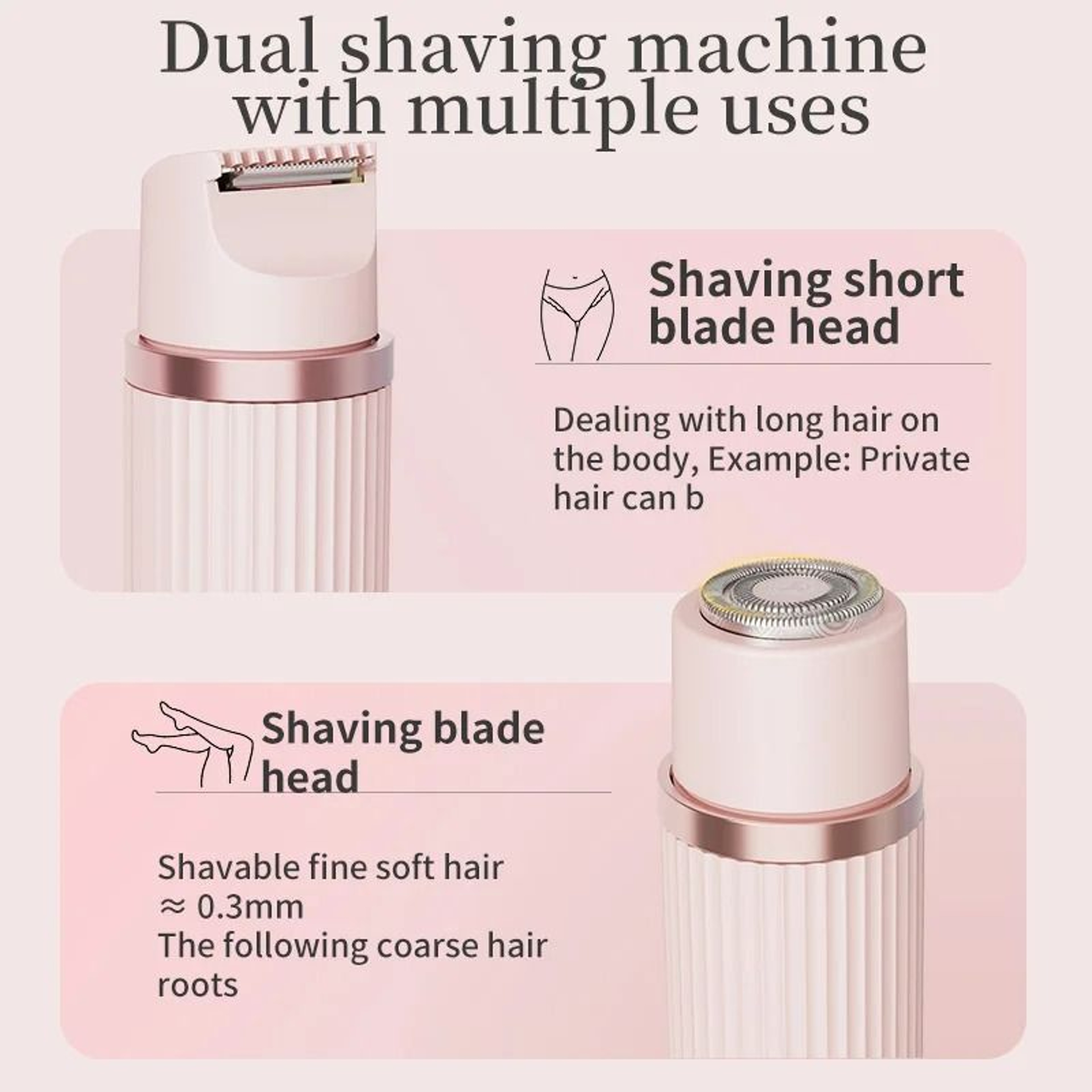 2 In 1 Electric Hair Trimmer Shaver For Men And Women 4