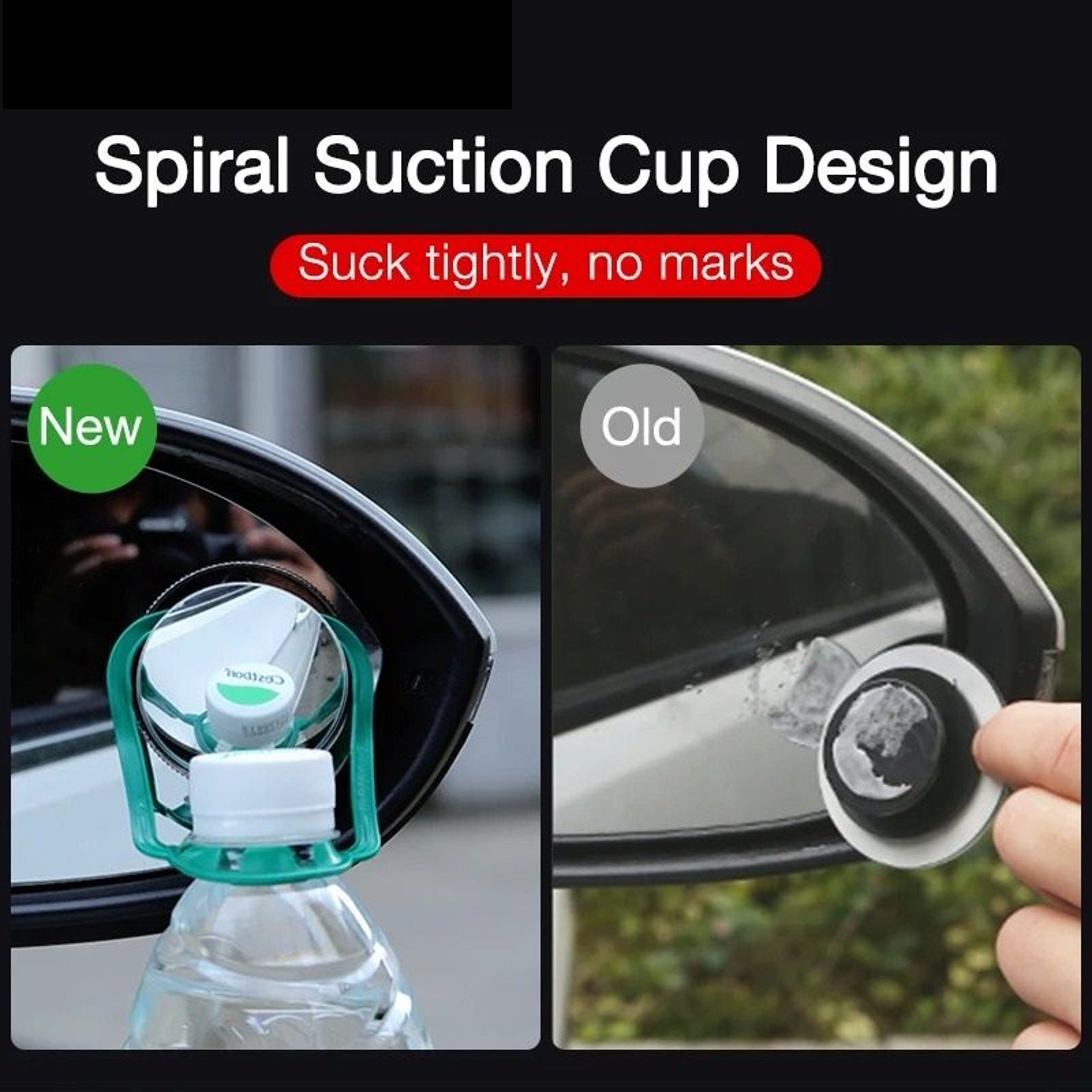 Adjustable Round Blind Spot Mirror Set For Wide Angle Car Visibility 4