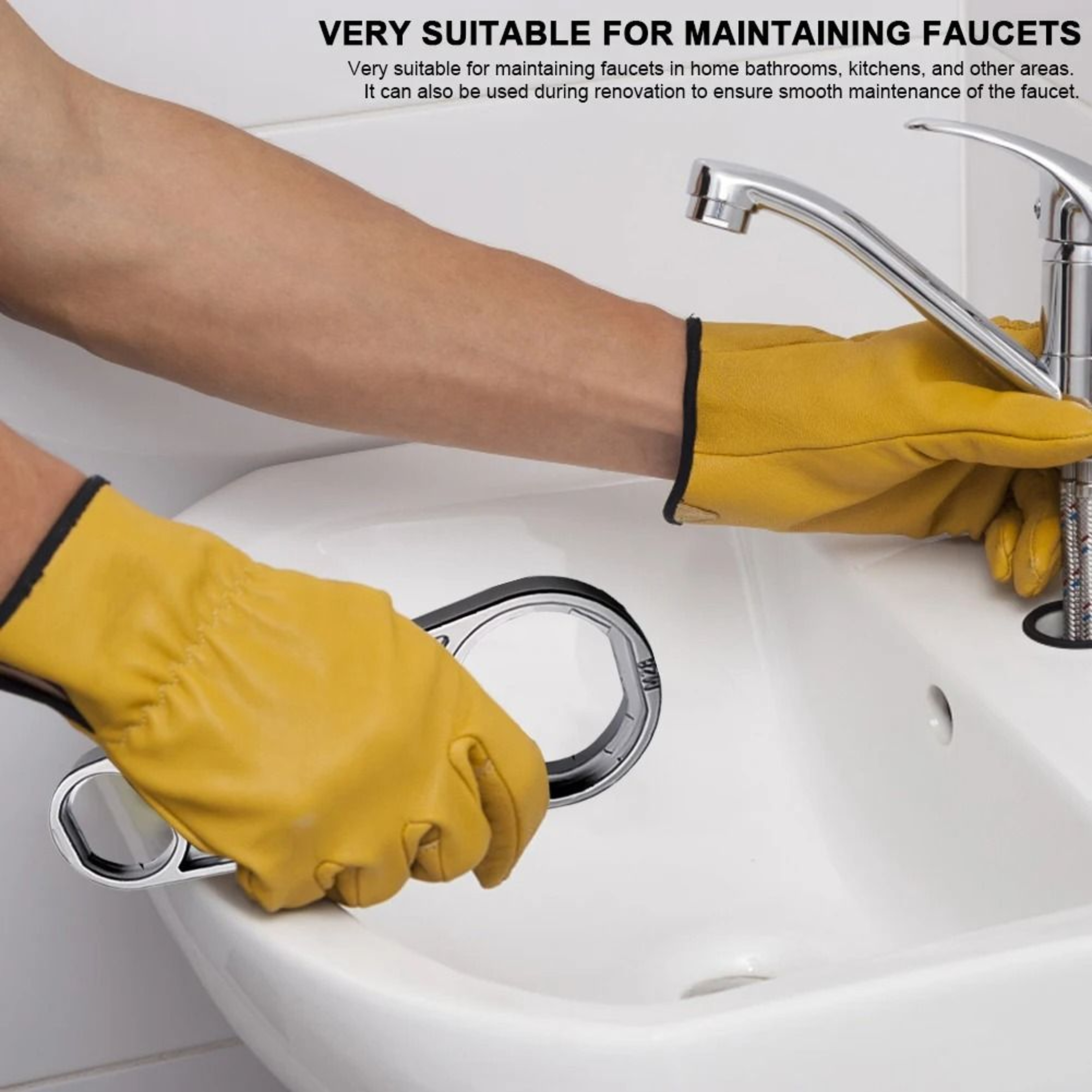 2 In 1 Faucet Aerator Wrench Adjustable Bubbler Tool For Home Plumbing 0