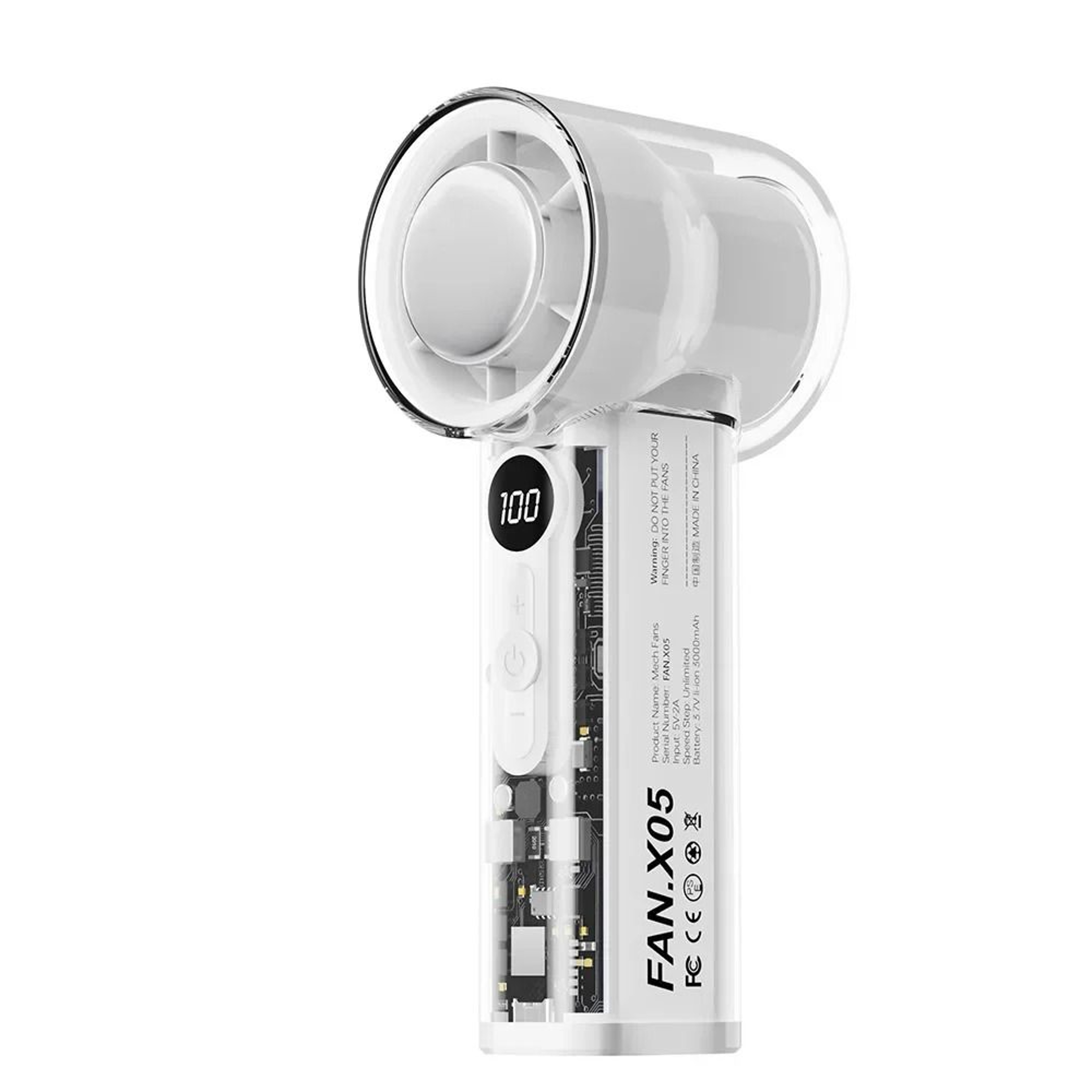 Portable Rechargeable Handheld Fan With Semiconductor Cooling And USB Power 7