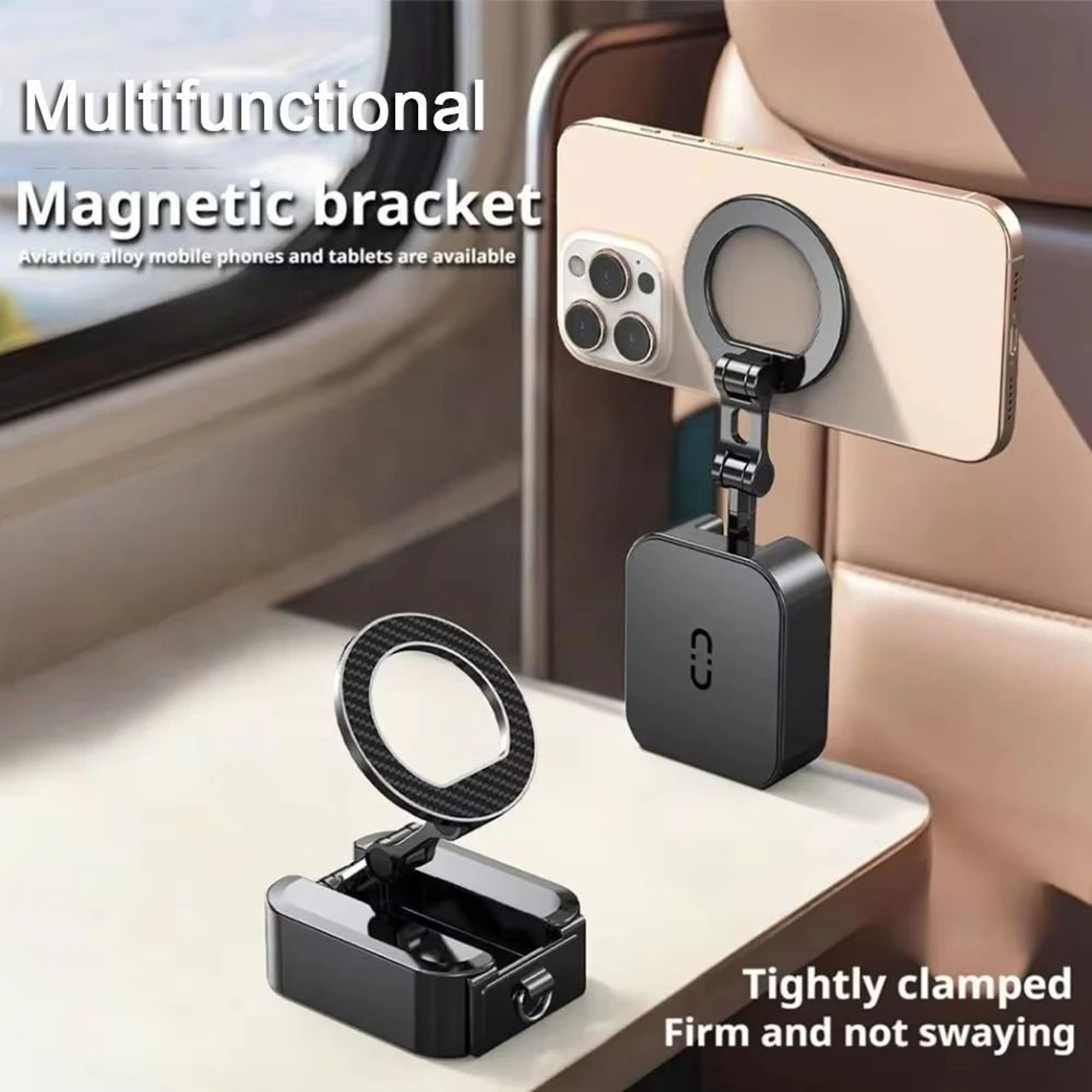 Magnetic Phone Stand Mount Foldable Extendable Portable Travel Holder 0