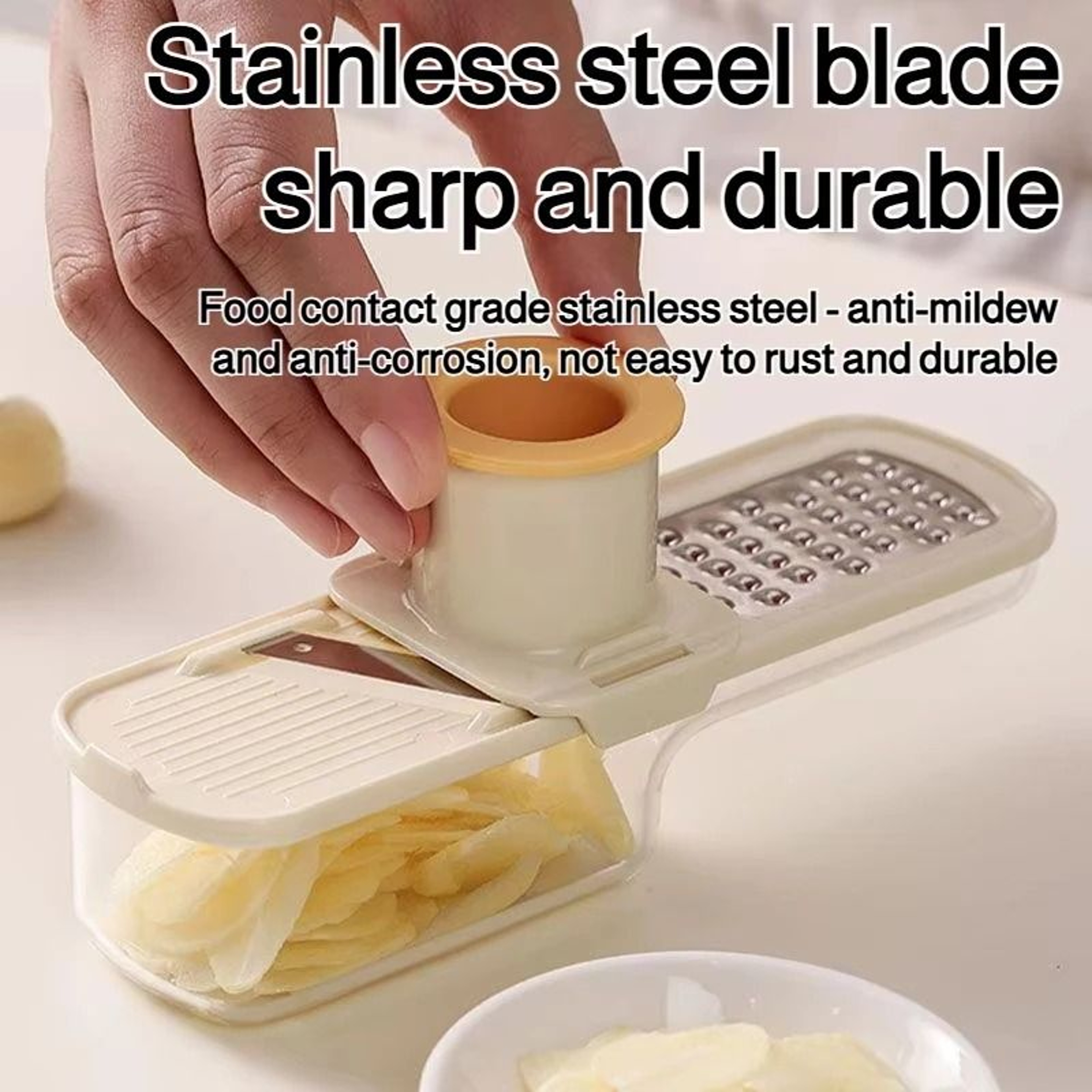 3in1 Kitchen Grinder Slicer Tool For Ginger Garlic And Vegetables 3