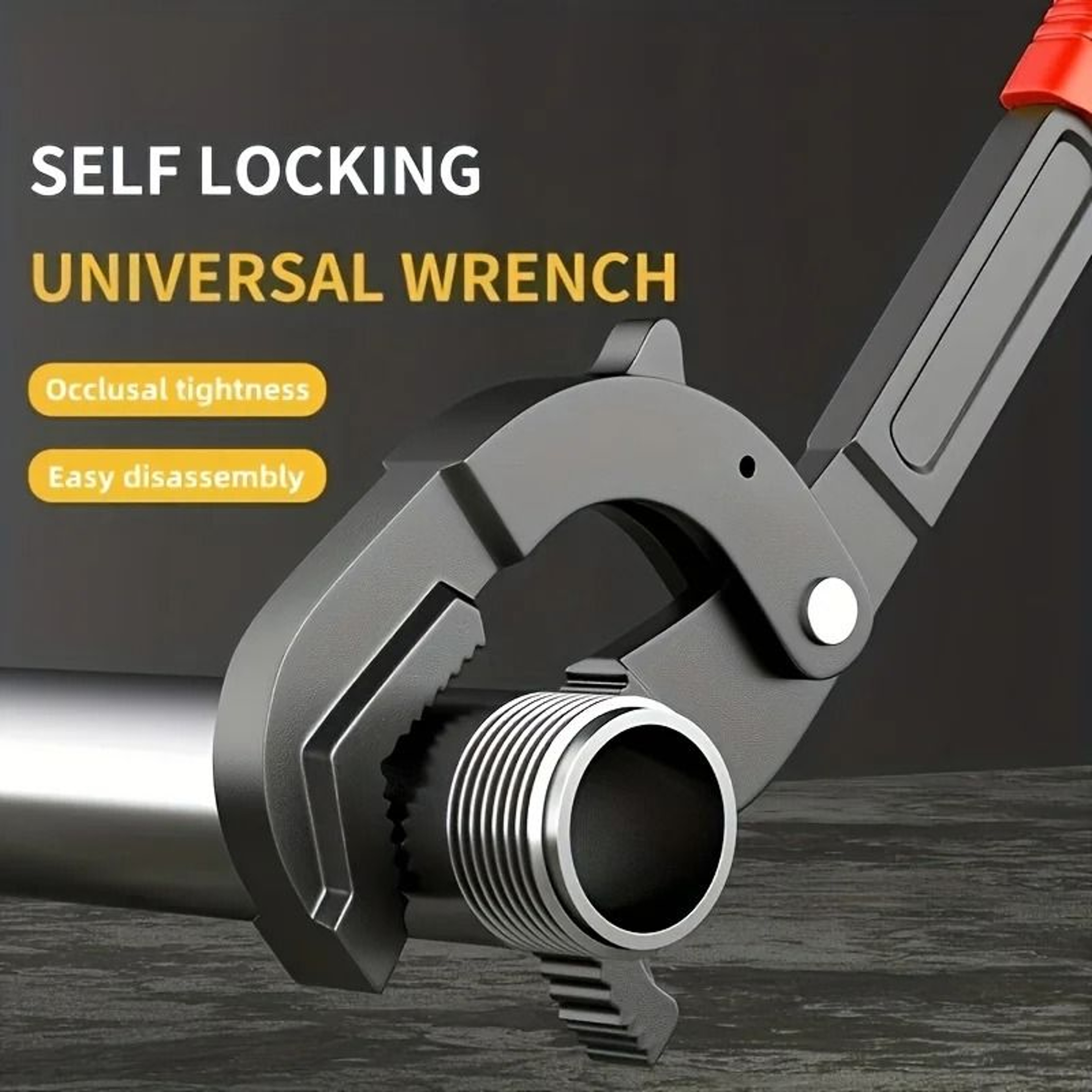 Adjustable Jaw Wrench Set Multi Functional Quick Open Pipe Wrench For Car Bike Plumbing Repairs 3