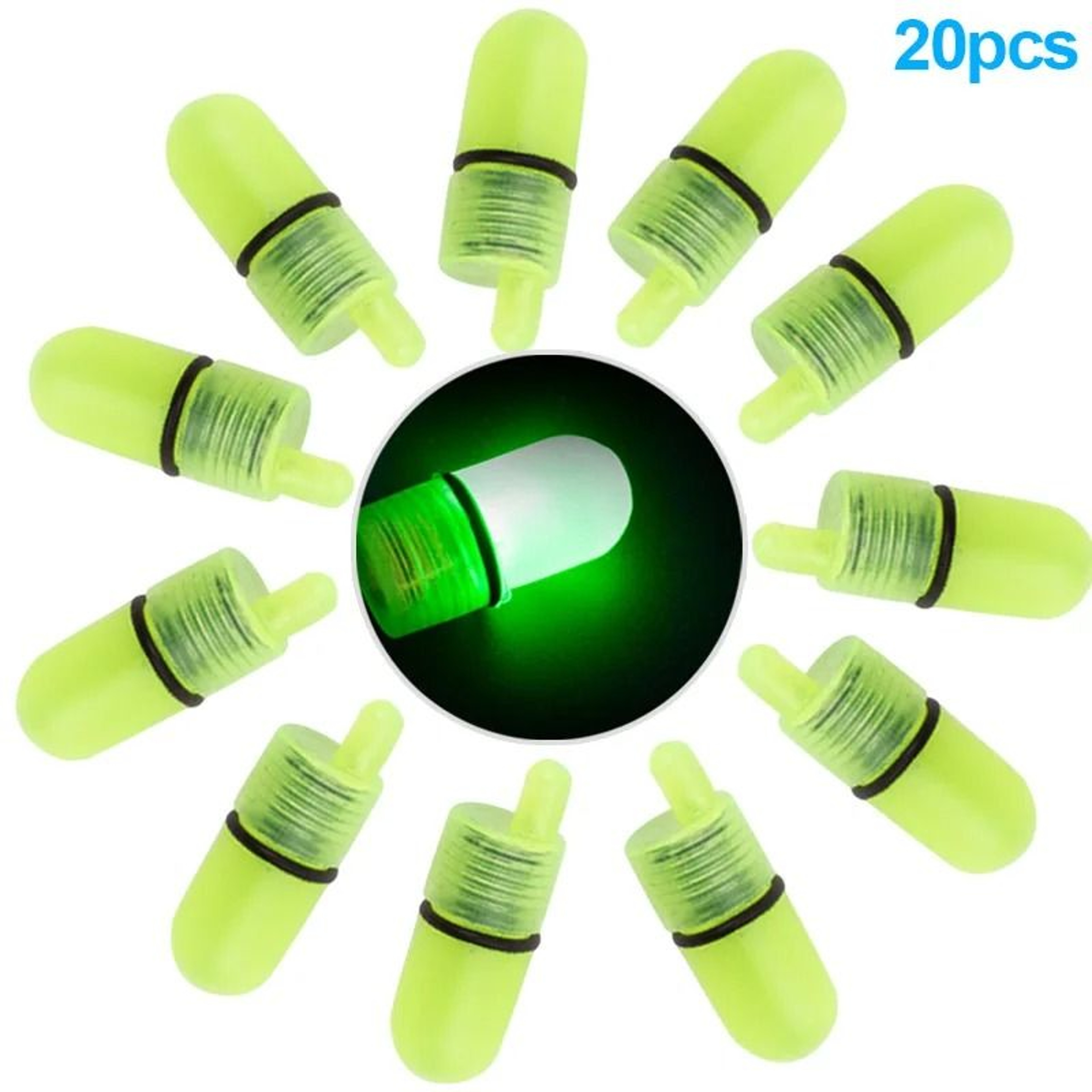 LED Clip On Fishing Rod Bell Alarm Set For Night Fishing 6